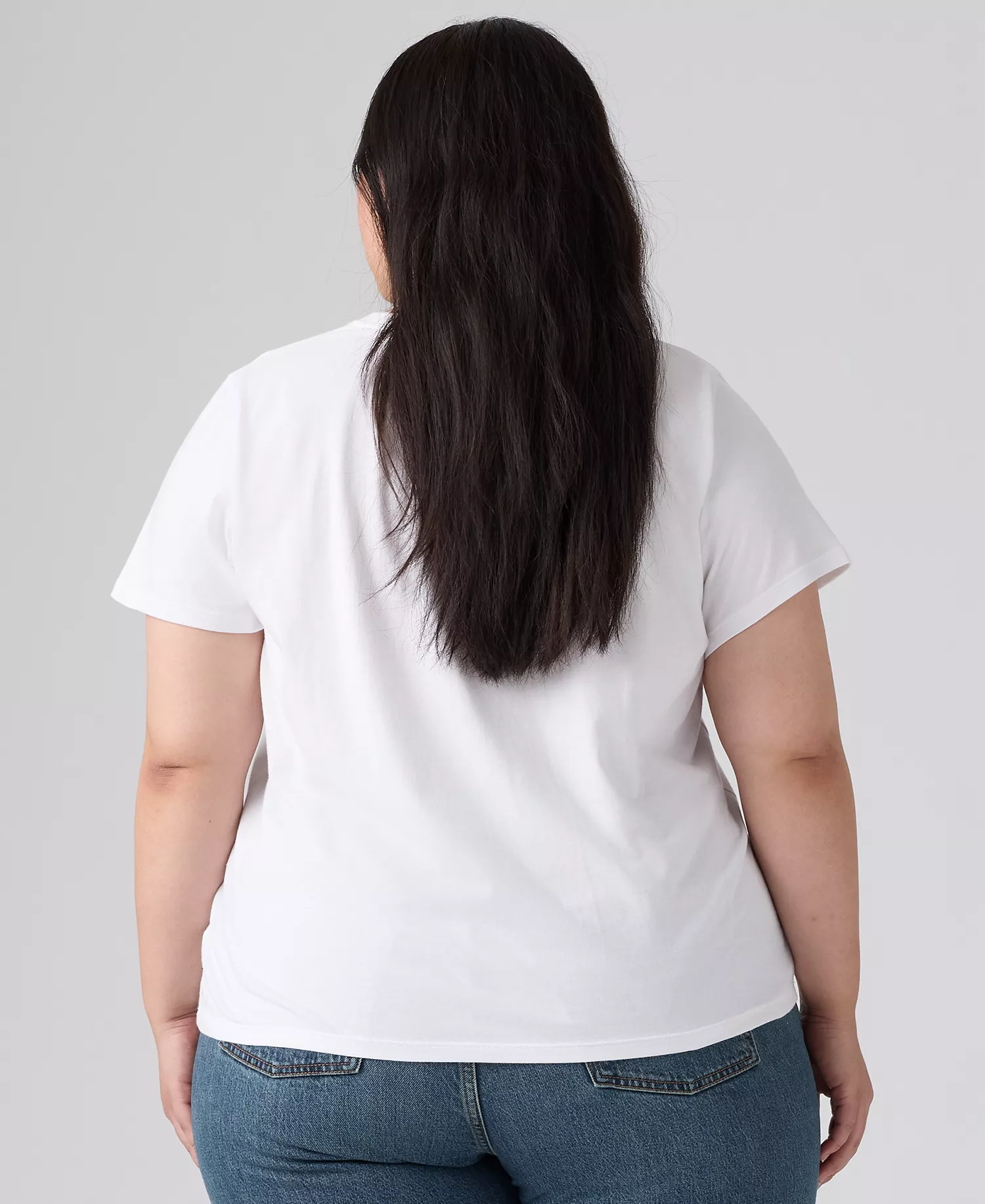 Trendy Plus Size Perfect Logo Cotton T-Shirt - Bandana Bright White - 1X