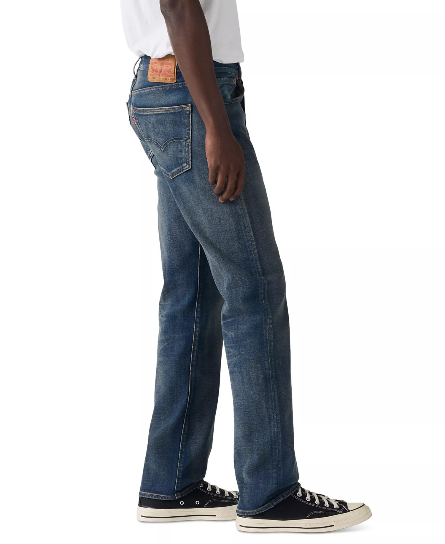 Men's 501 Straight-Fit Button Fly Stretch Jeans - 3pm In Columbus - 29 - 30