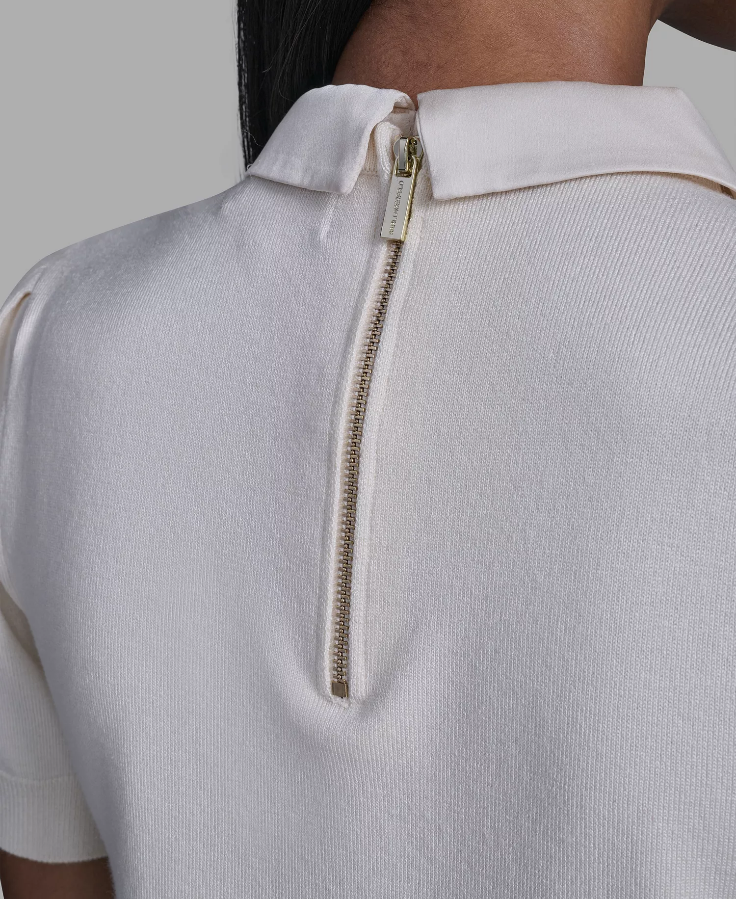 Women's Collared Sweater - Bisque - L