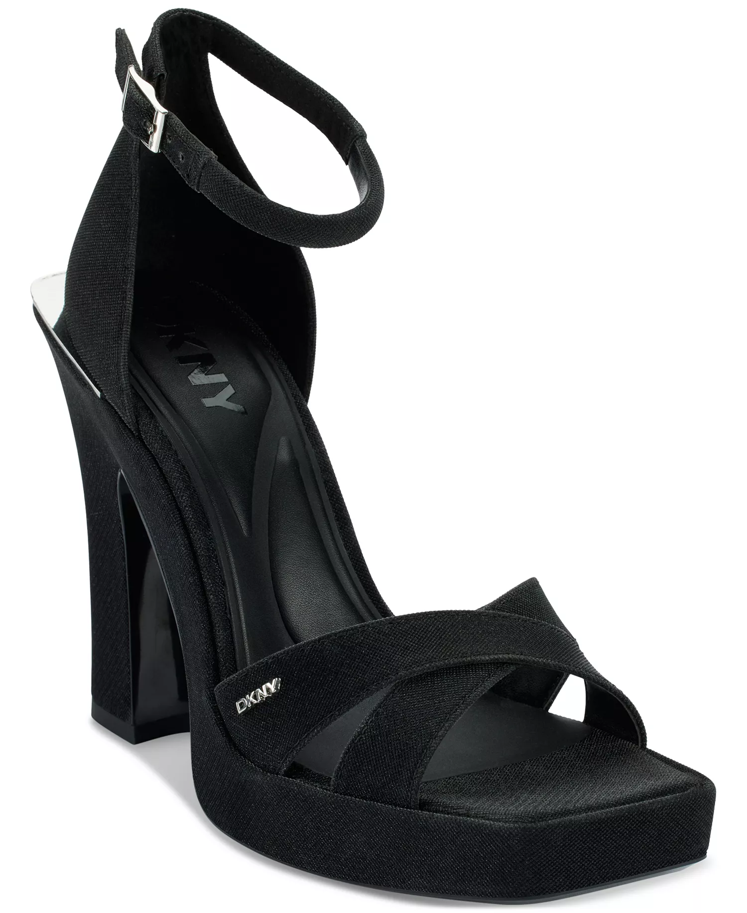 Women's Linda Strappy Square-Toe Sandals - Black - 10M