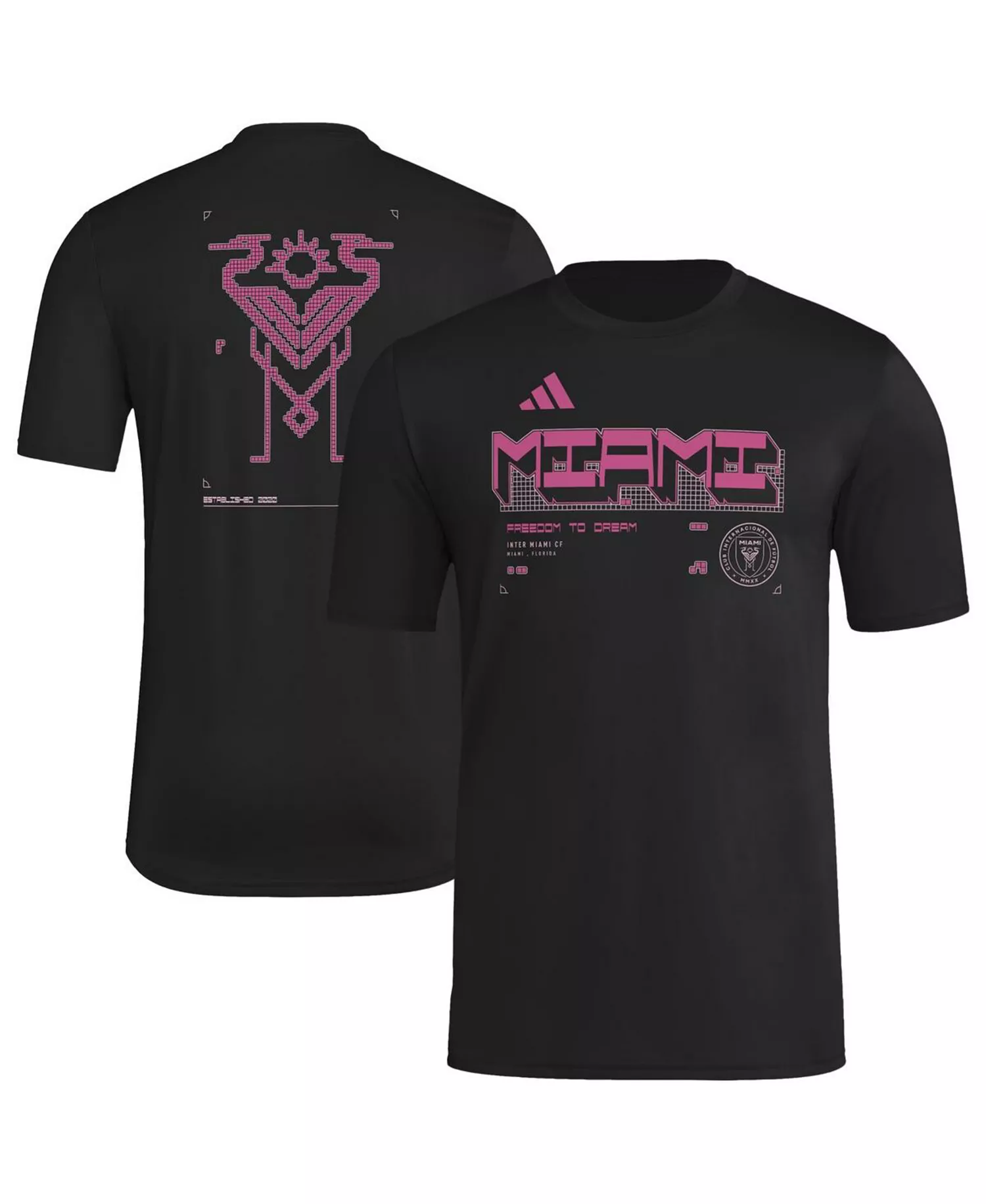 Men's Black Inter Miami CF 2026 Anthem AEROREADY Pregame T-Shirt - Black - 2XL