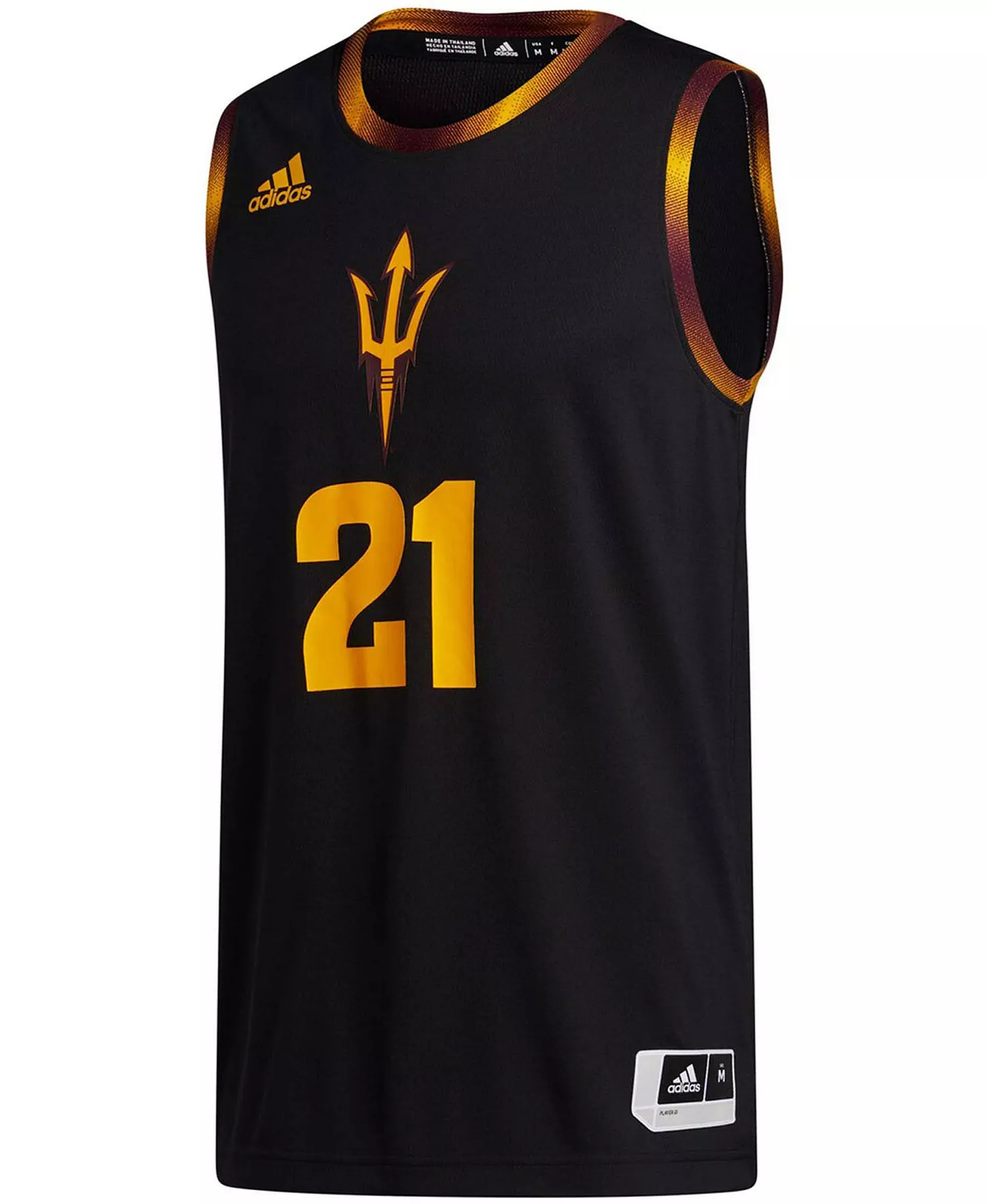 Men's #21 Black Arizona State Sun Devils Swingman Jersey - Black - S