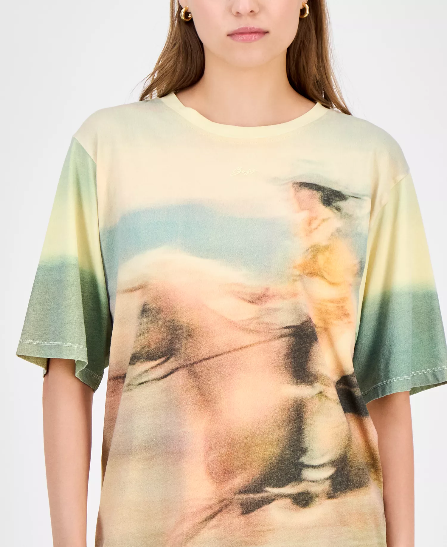 Women's Cowboy Graphic T-Shirt - Lt/pas Yel - XS