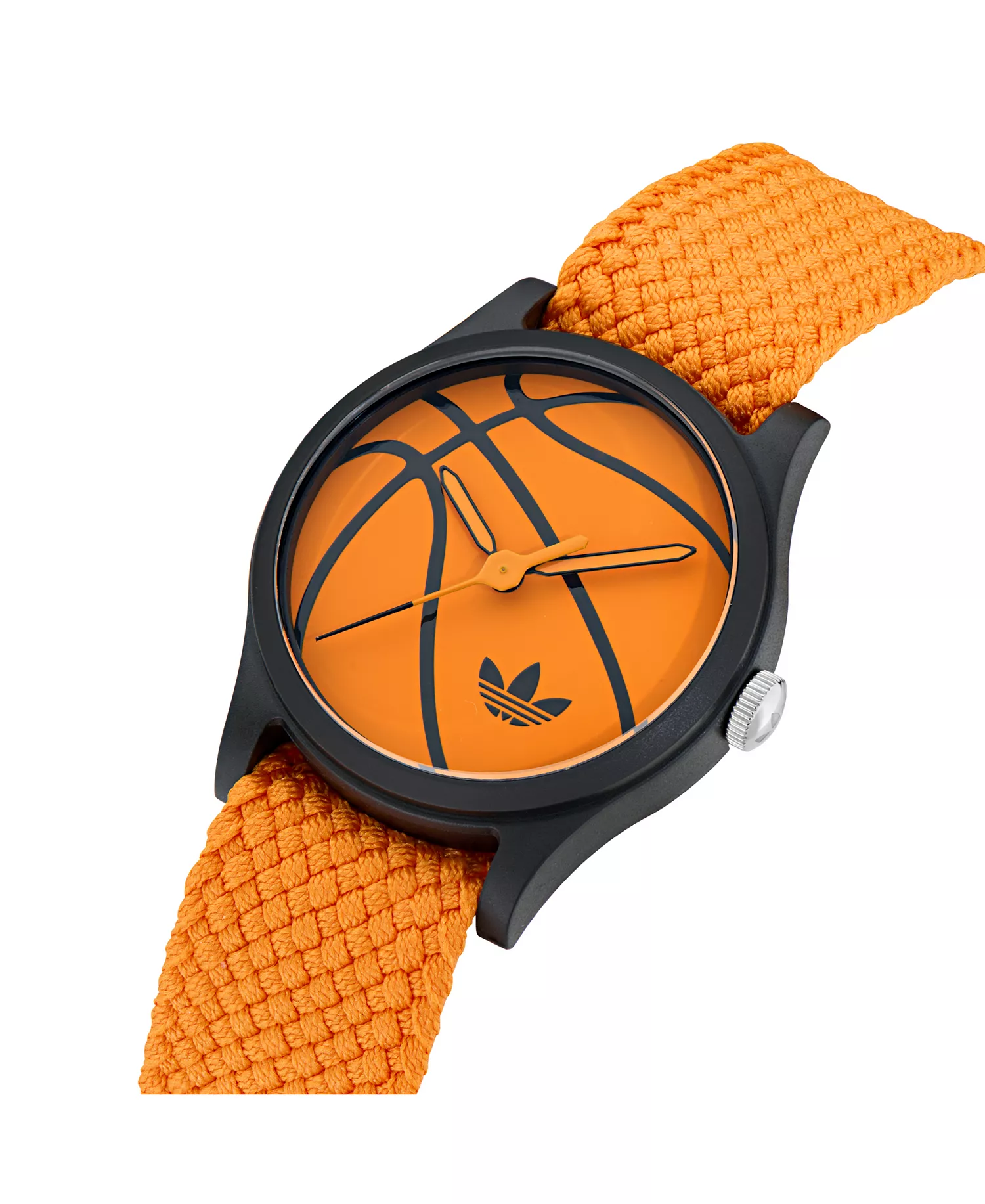 Unisex Analog Orange Nylon Watch, 39mm - Orange - No Size