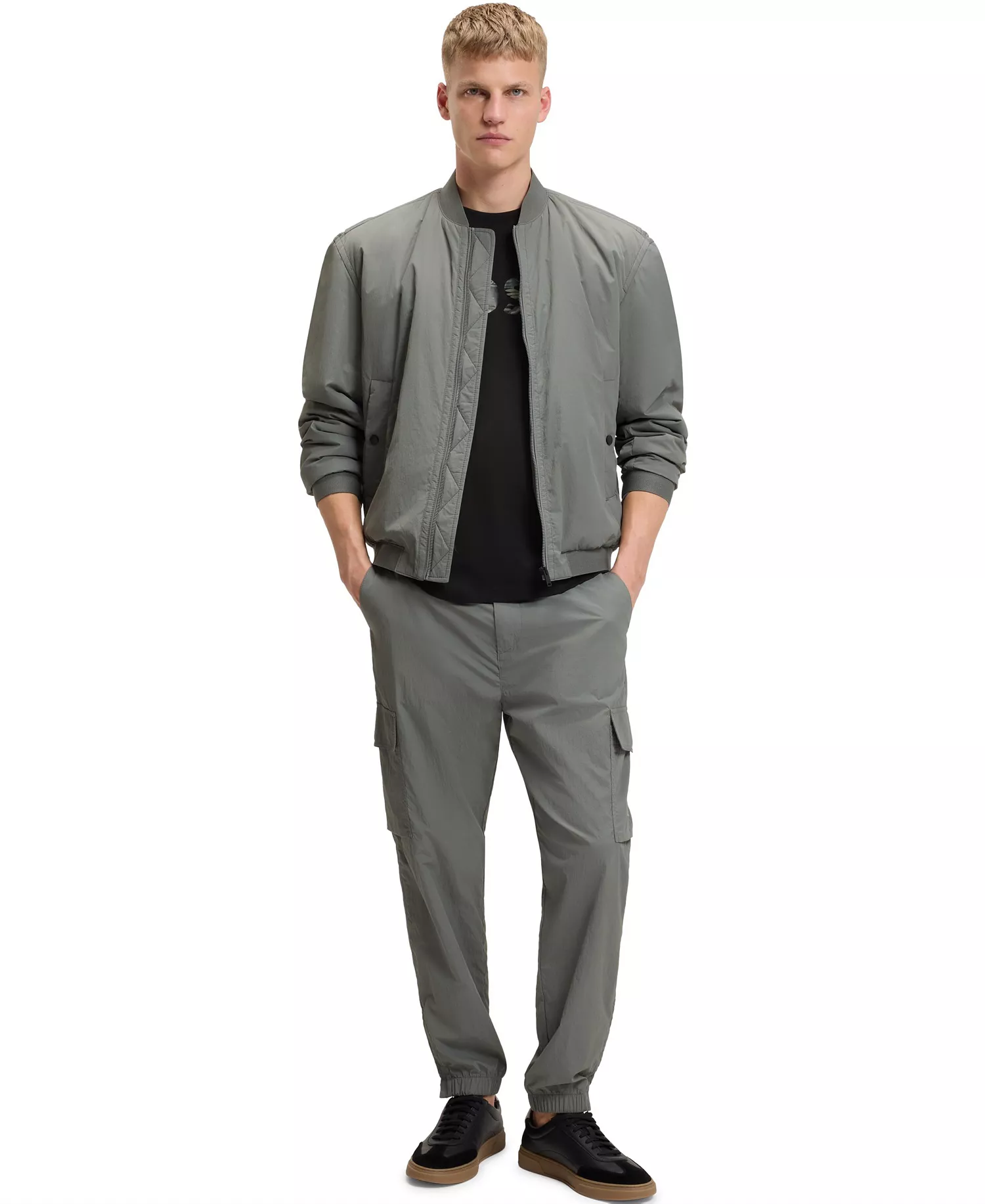 Men's Cotton-Jersey Logo Print T-Shirt - Black - 2XL