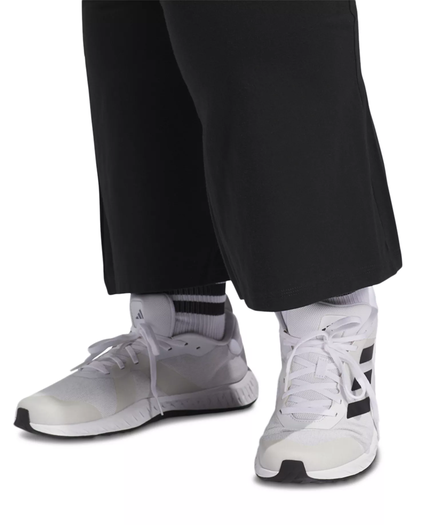 Plus Size Small Logo Flare Pants - Black - 1X