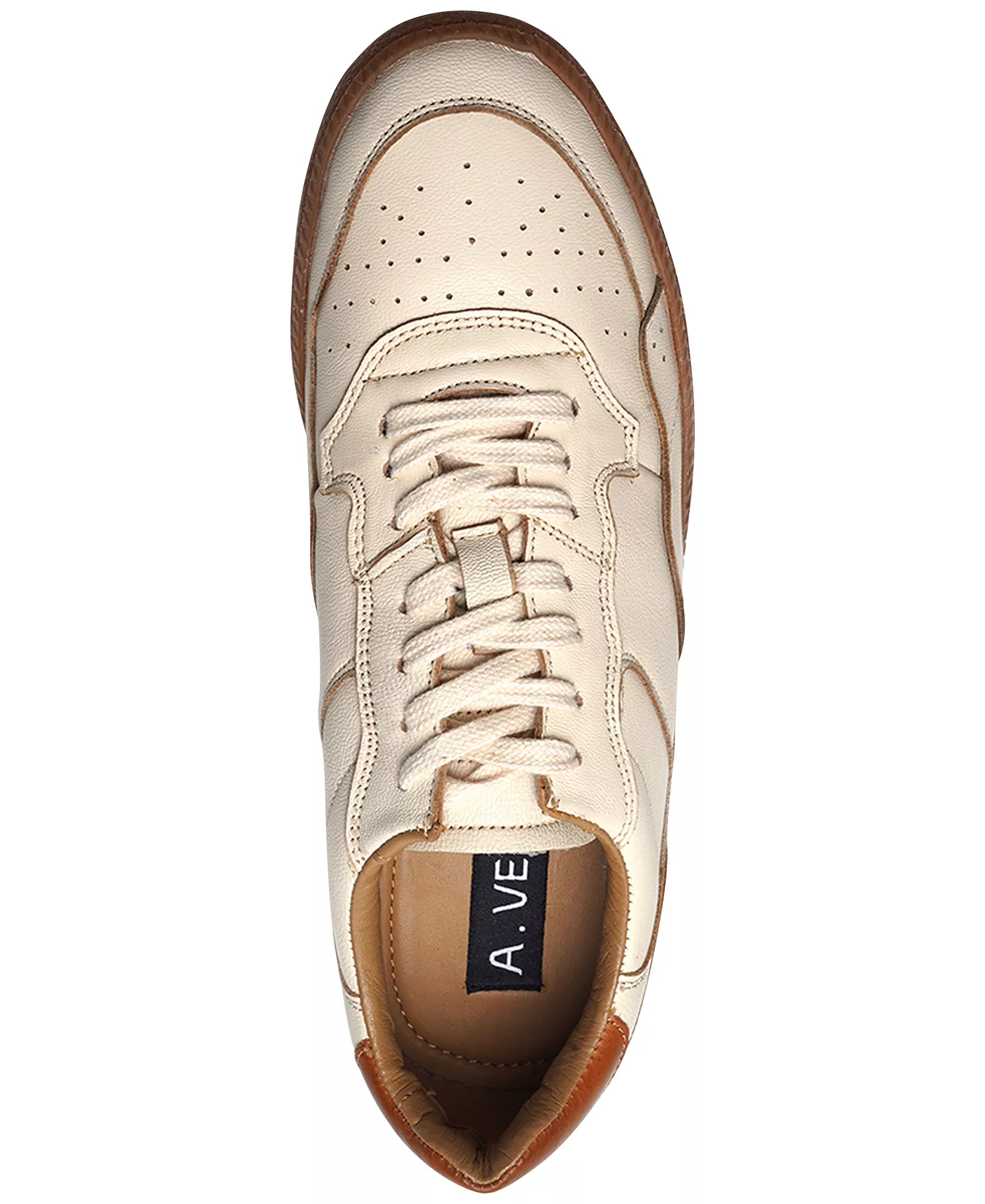 Anthony Veer Men's Hugo Round-Toe Sneakers - Cream - US 10 D
