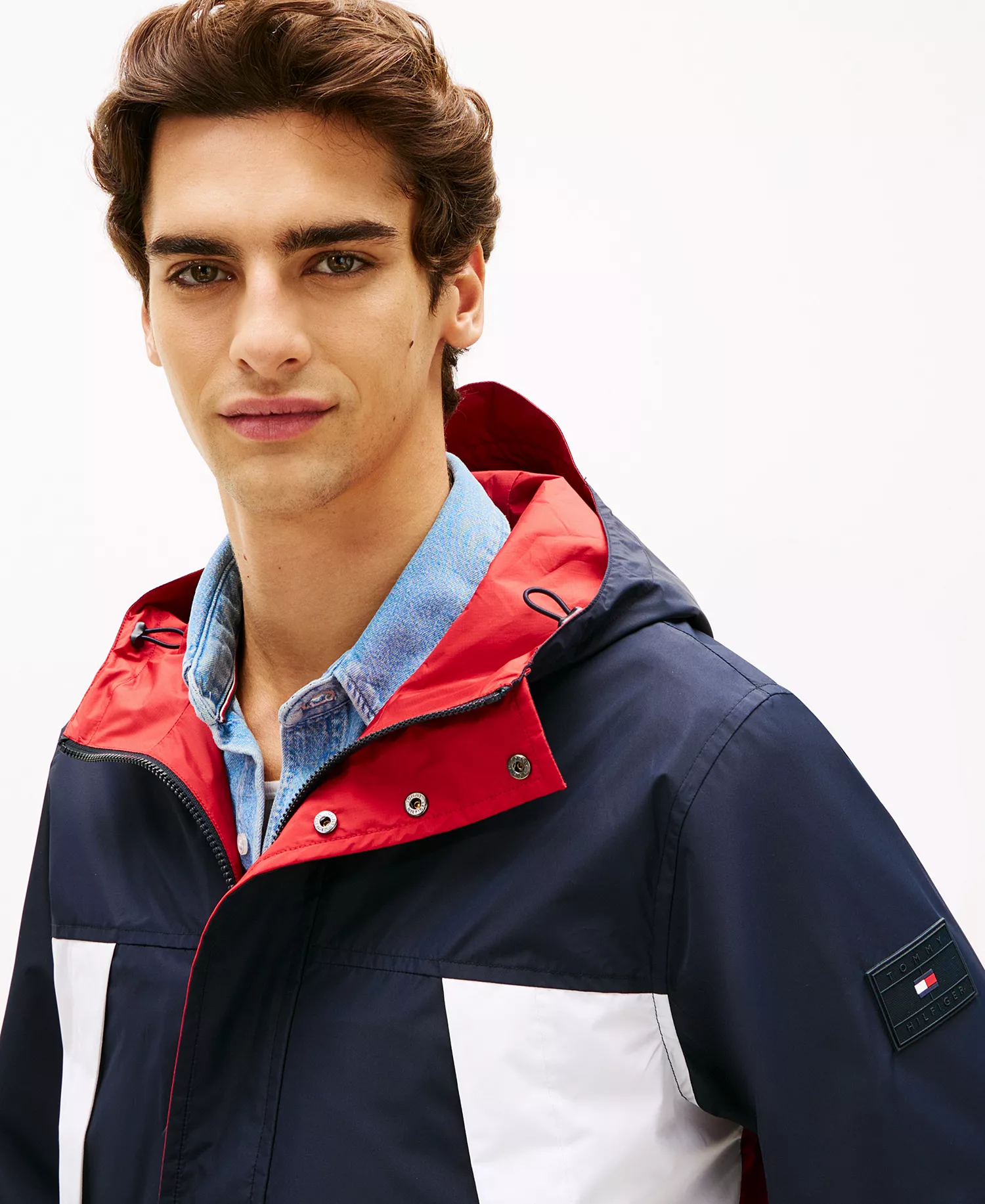 Men's Reversible Colorblock Jacket - Desert Sky - L