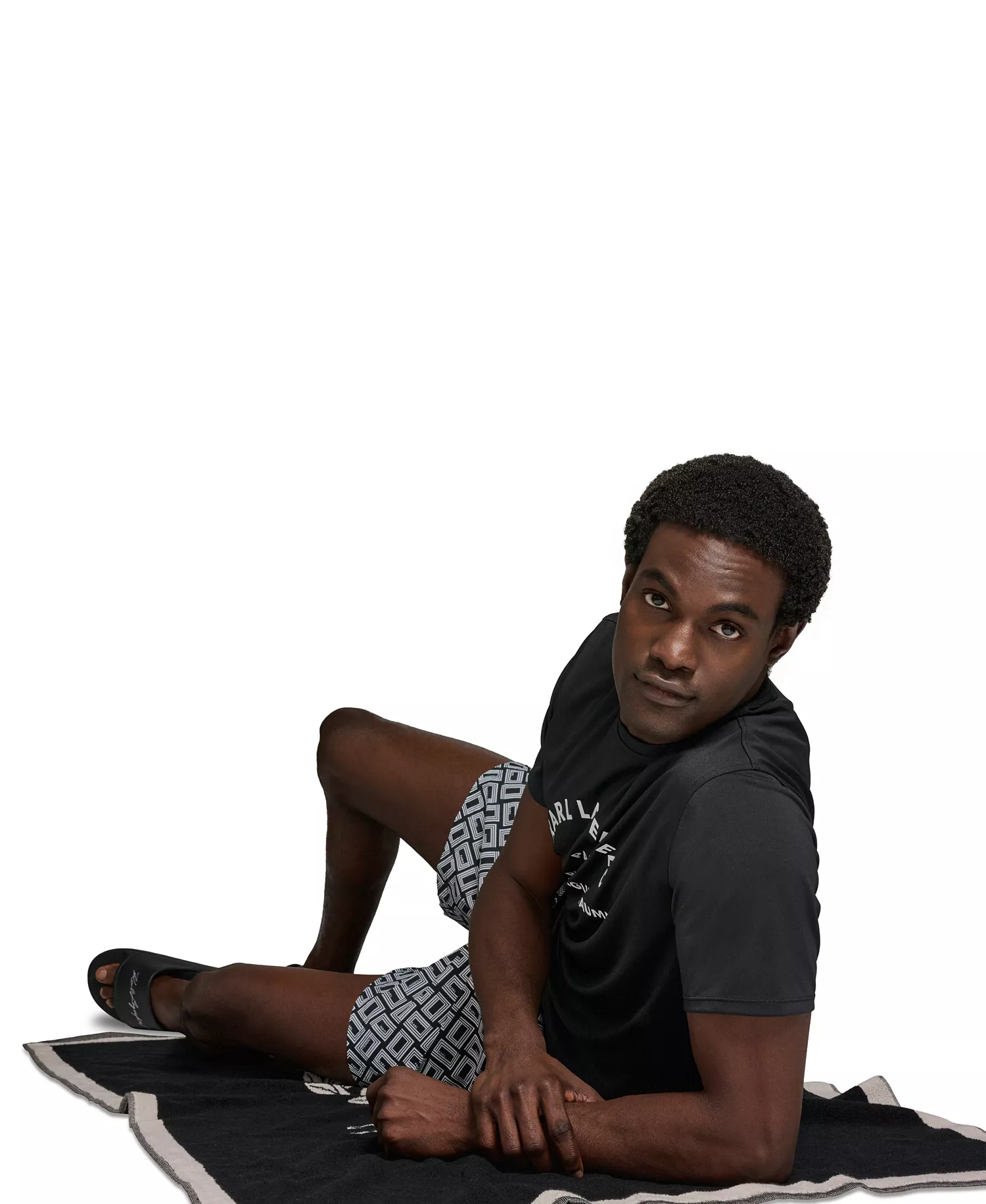 Men's Short-Sleeve Arch Logo Rashguard - Black - 2XL