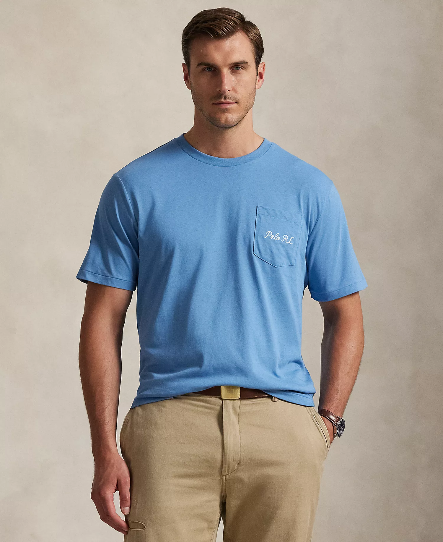 Men's Polo Bear Jersey T-Shirt - Blue Heritage Bear - 2LT