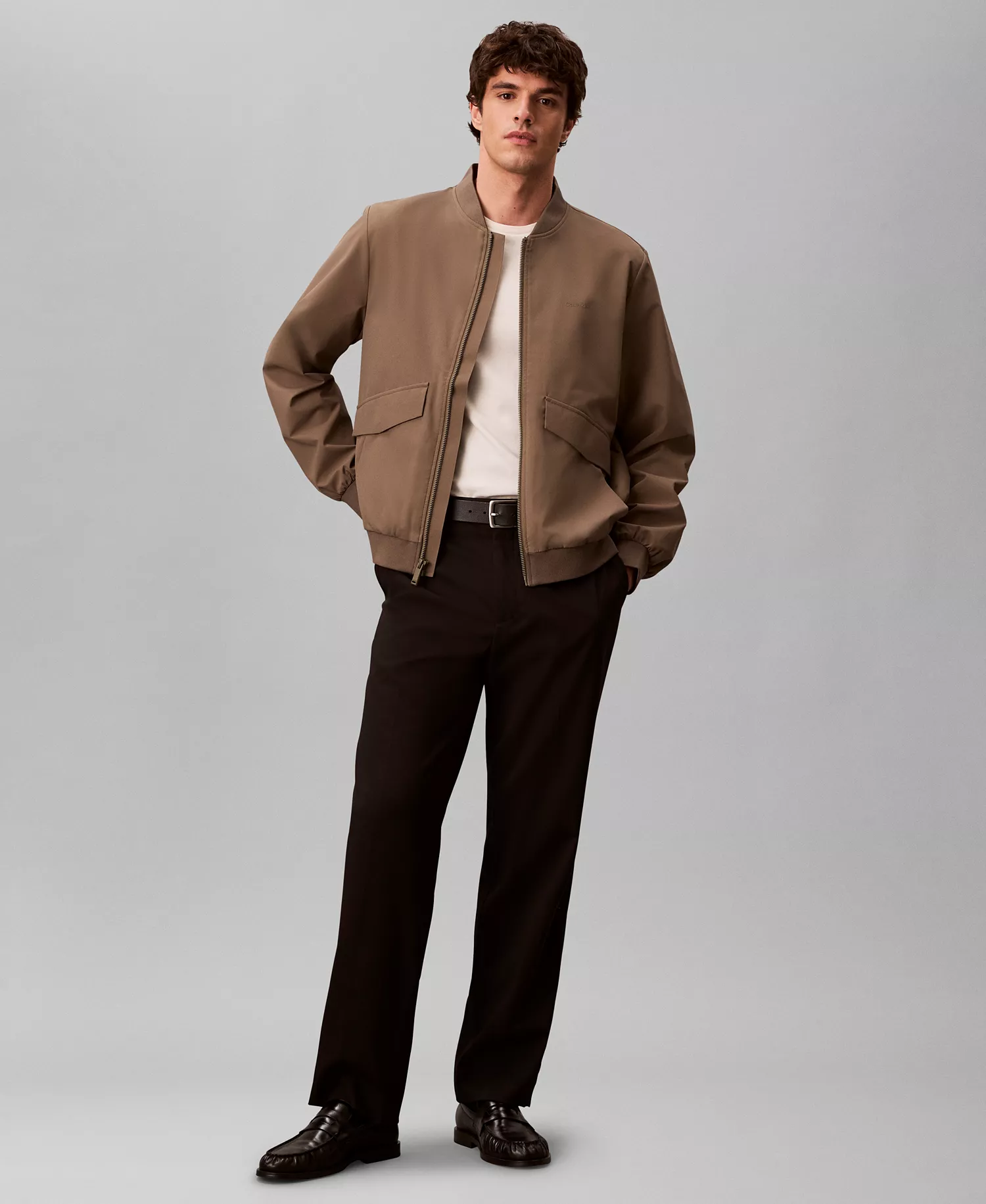 Men's Soft Tech Classic-Fit Bomber Jacket - Bungee cord - 2XL