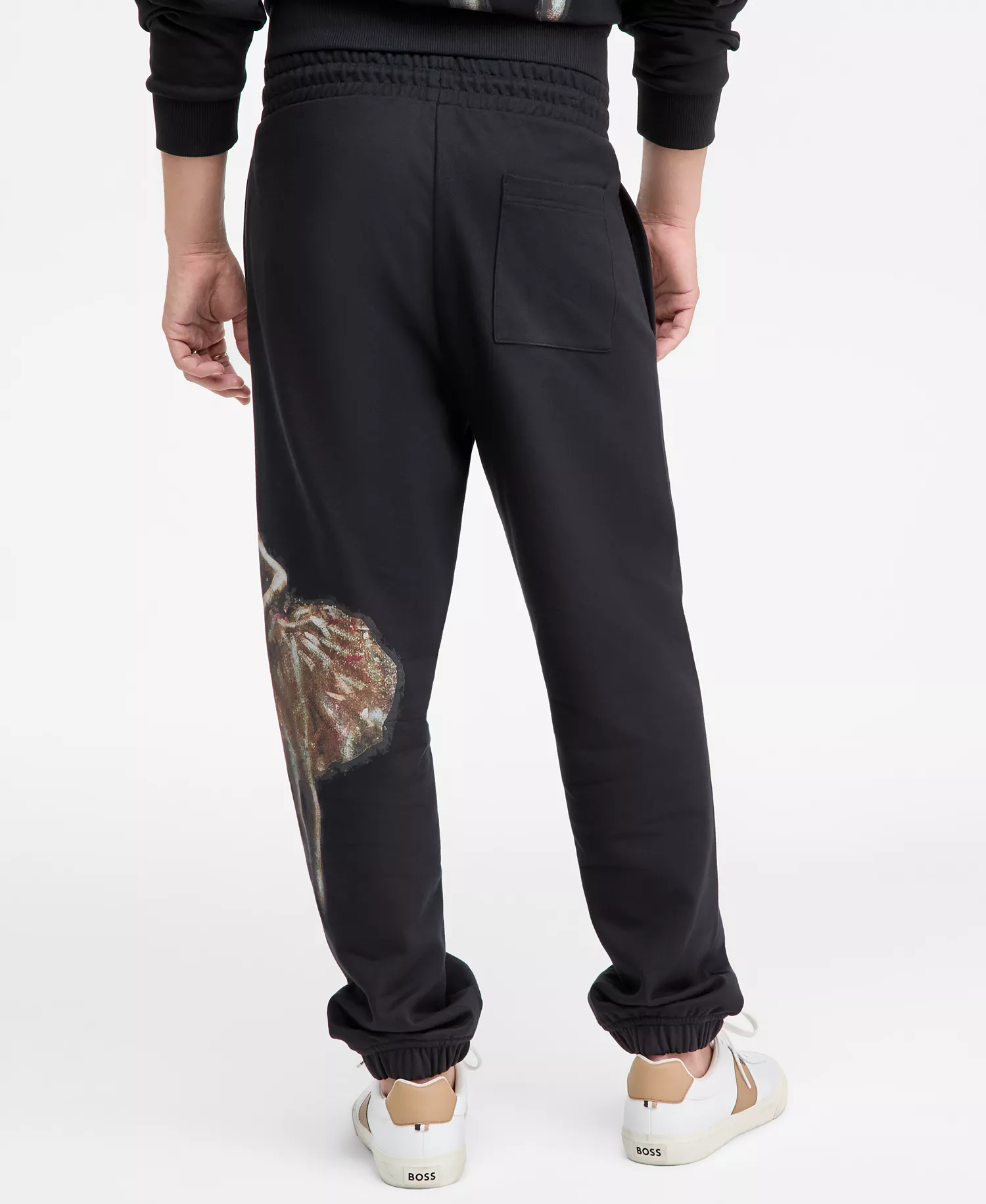 Men's Dabuno Relaxed-Fit Graphic Drawstring Pants - black - L