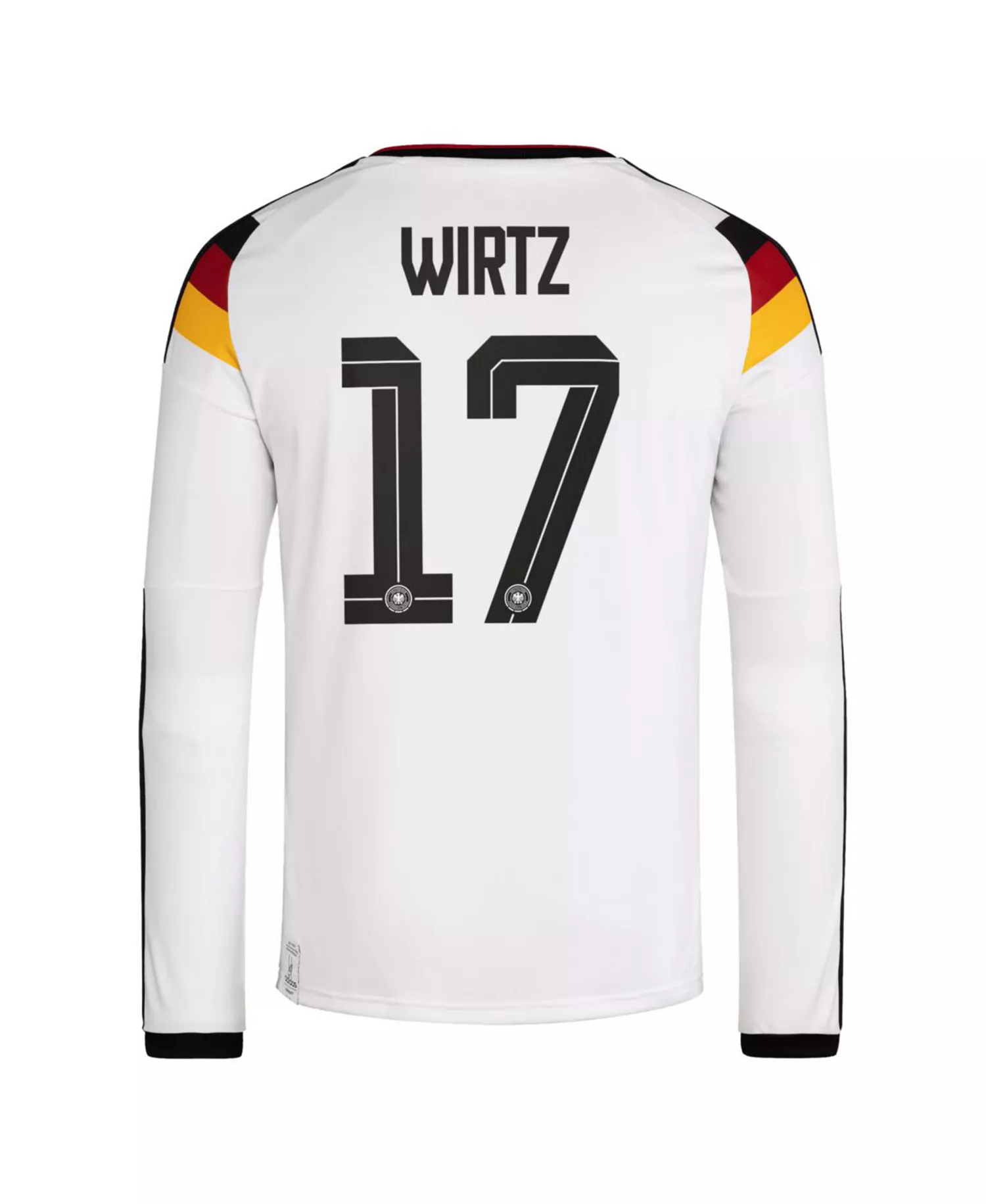 Men's Florian Wirtz White Germany National Team 2026 Home Replica Long Sleeve Jersey - White - 2XL