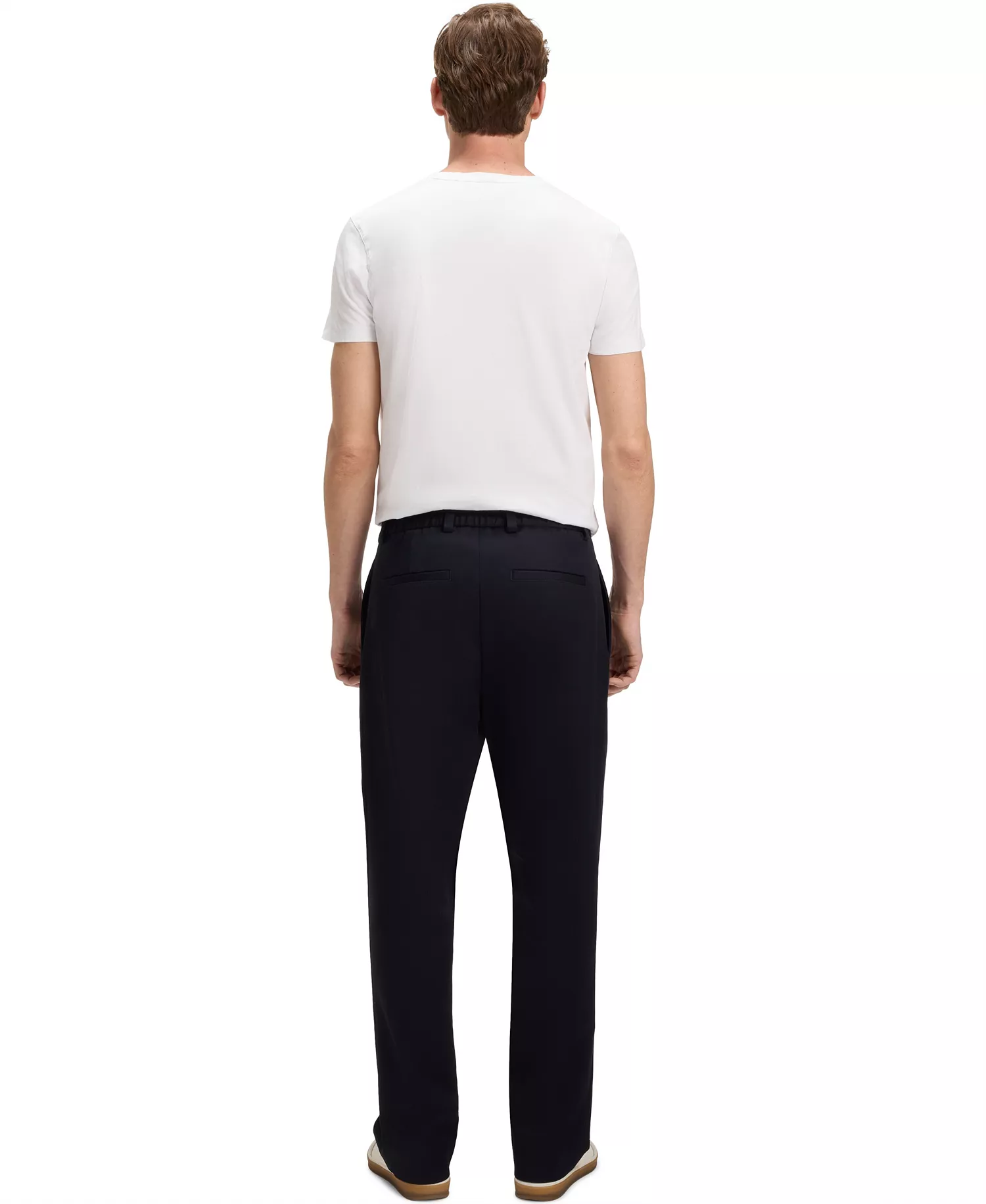 BECKHAM x BOSS Men's Mercerized Cotton Regular-Fit T-Shirt - White - XL