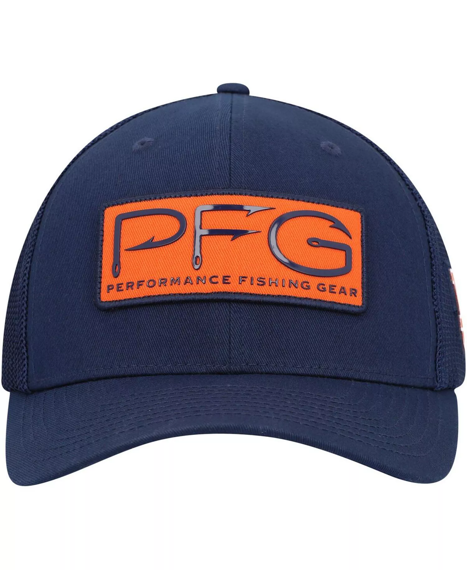 Men's Navy Auburn Tigers PFG Hooks Flex Hat - Navy - L/XL