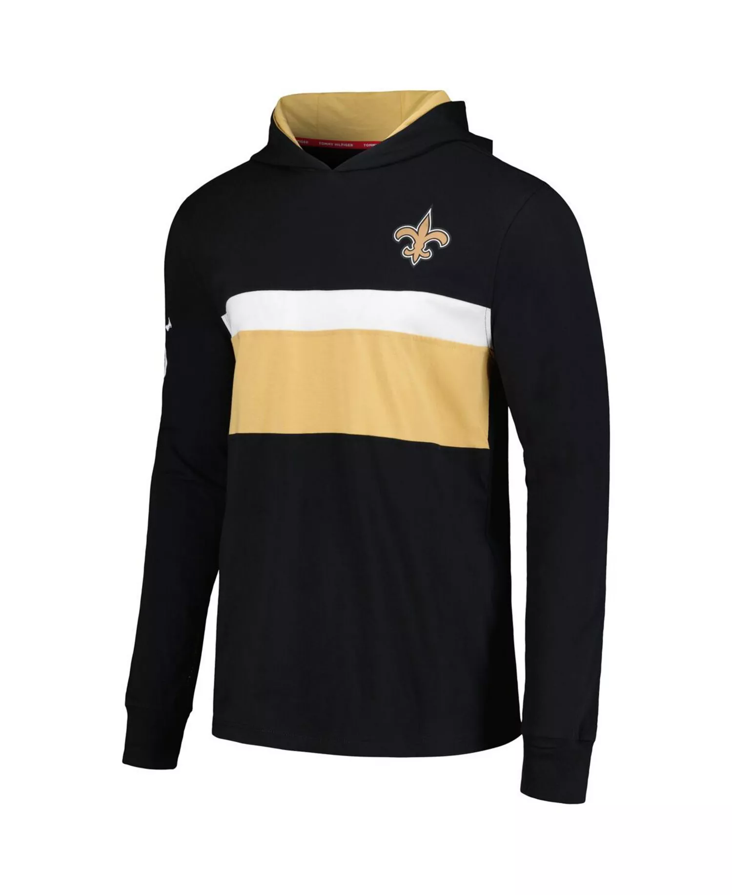 Men's Black New Orleans Saints Morgan Long Sleeve Hoodie T-shirt - Black - L
