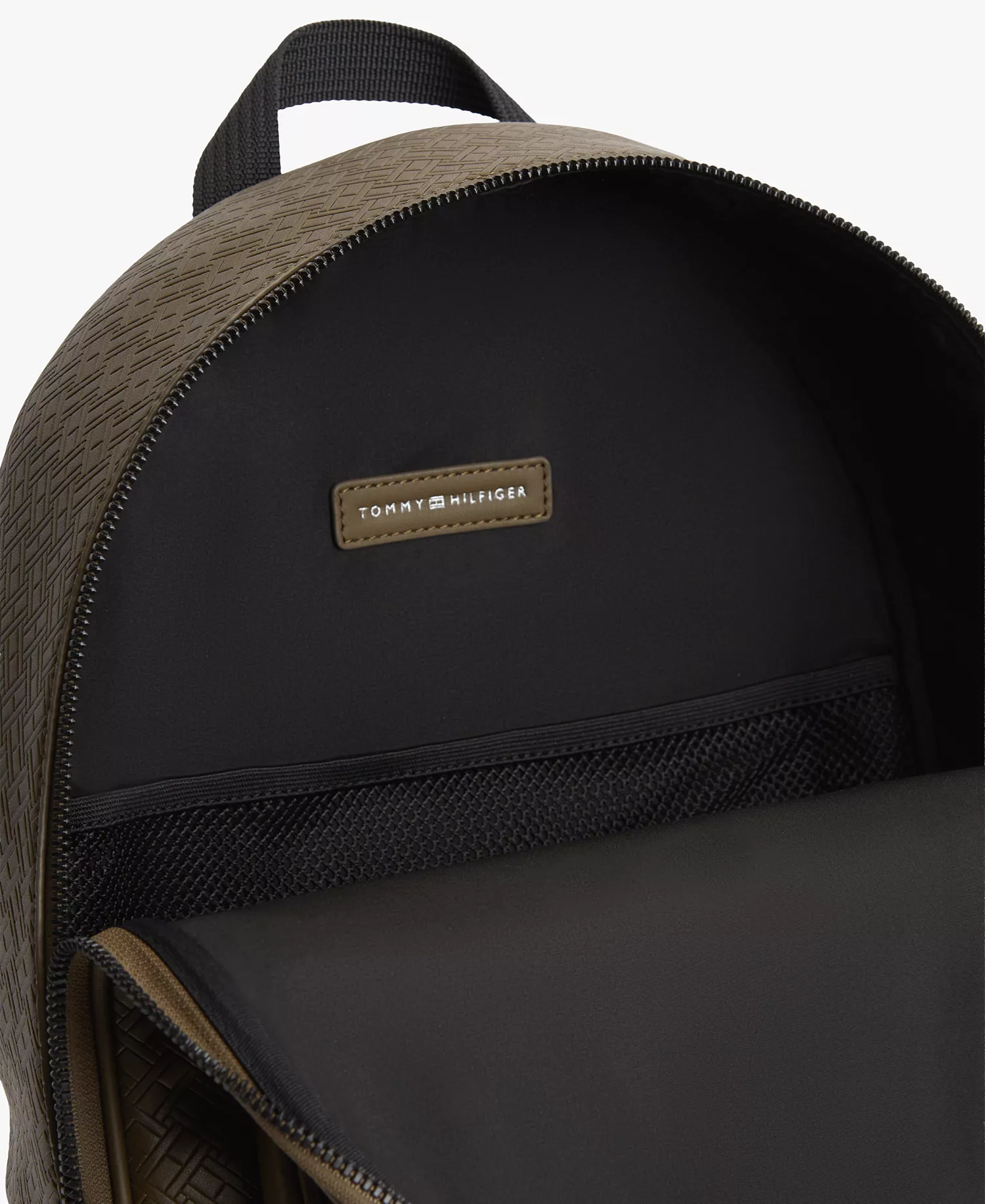 Men's Embossed Flag Backpack - Brown - No Size