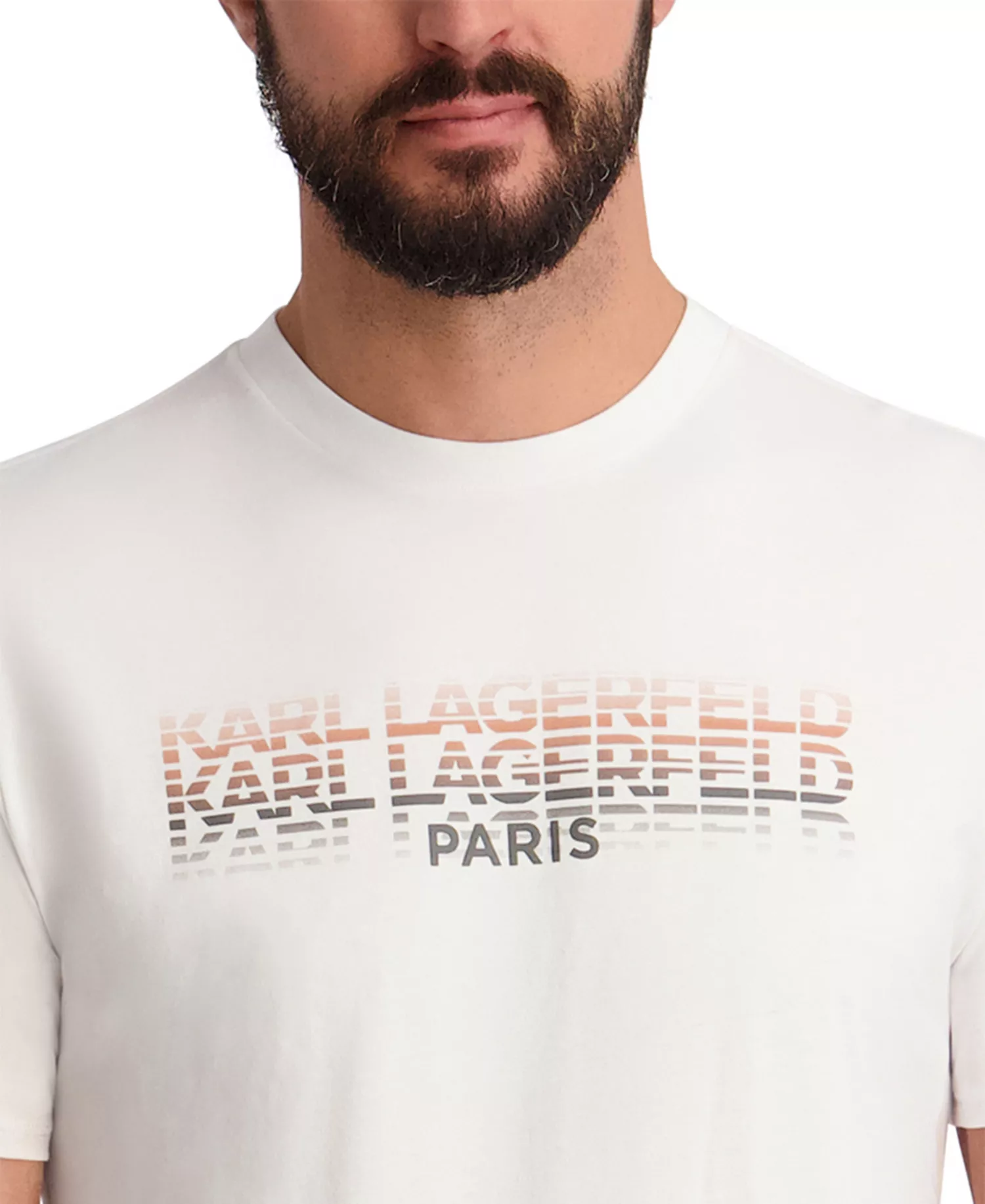 Men's Logo Detail T-Shirt - White - 2XL