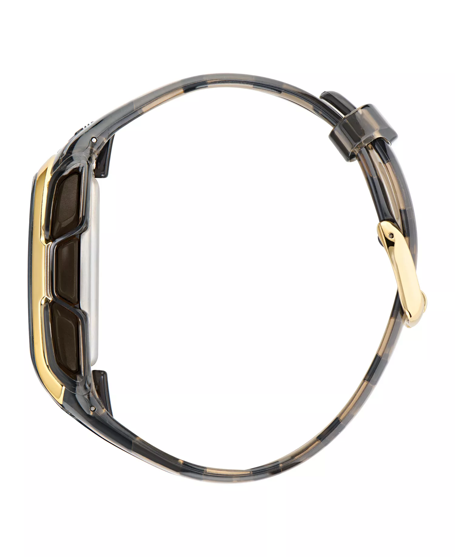 Unisex Analog Black Resin Watch, 45mm - Black - No Size