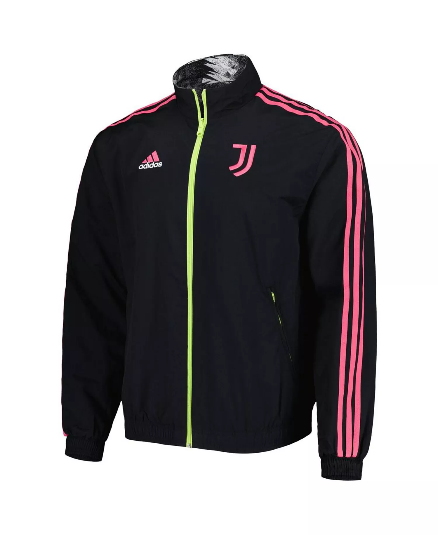 Men's Black Juventus 2022/23 On-Field Team Logo Anthem Reversible Full-Zip Jacket - Black - XL