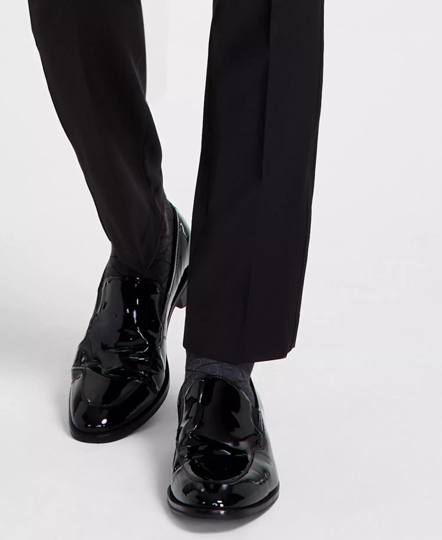 Men's Skinny-Fit Wool Tuxedo Pant - CLOSE OUT! - Black - 30x32