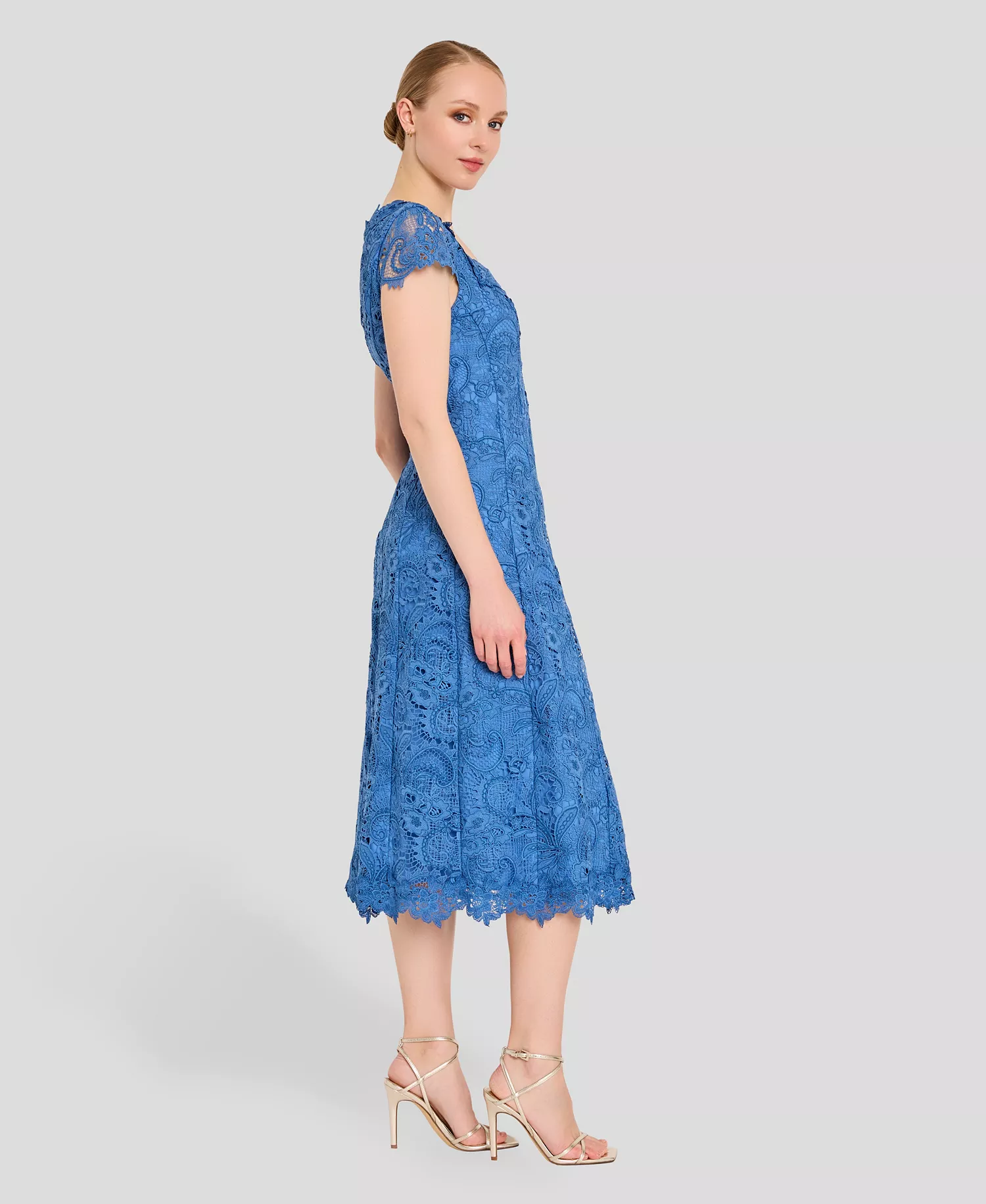 Women's Corder Lace Fit Midi Ball Gown - Riverside - 10