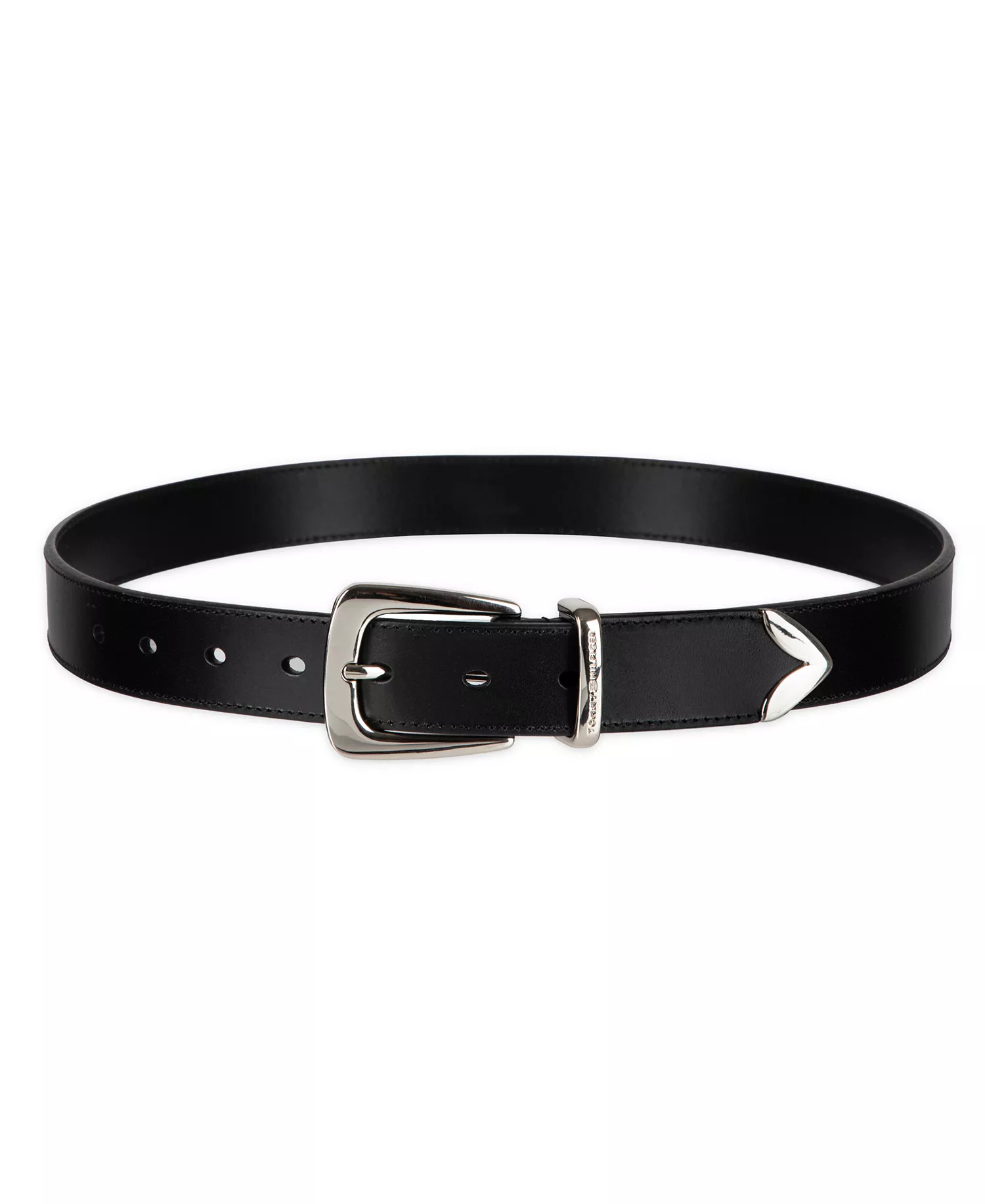 Women's Modern Casual Western Leather Belt - Black - L