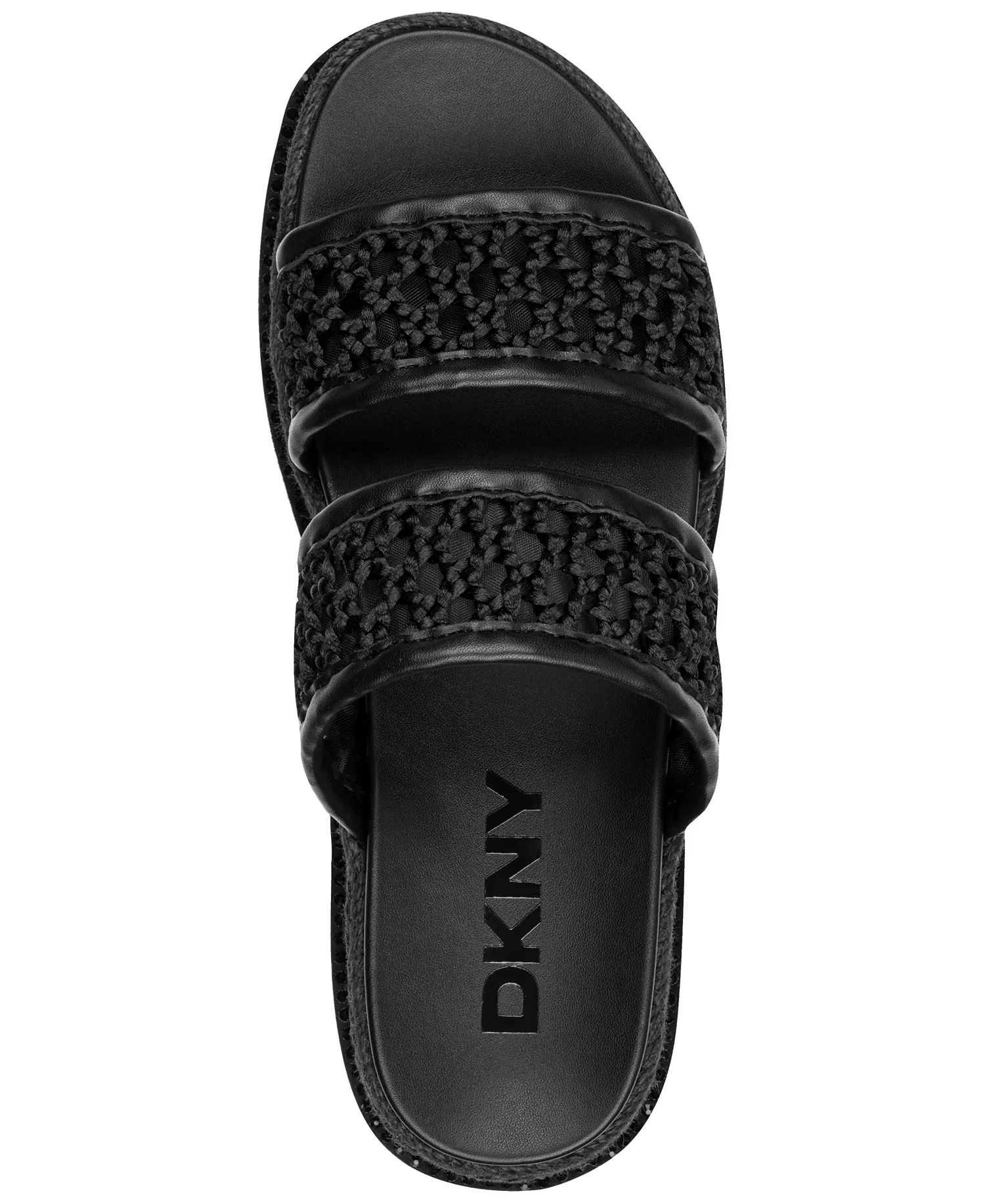 Women's Brucian Double Band Slip-On Sandals - Black - 10M