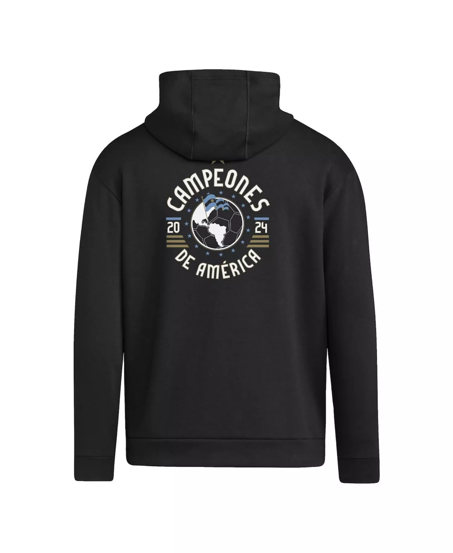 Men's Argentina National Team 2024 Copa America Champions Pullover Hoodie - White - L