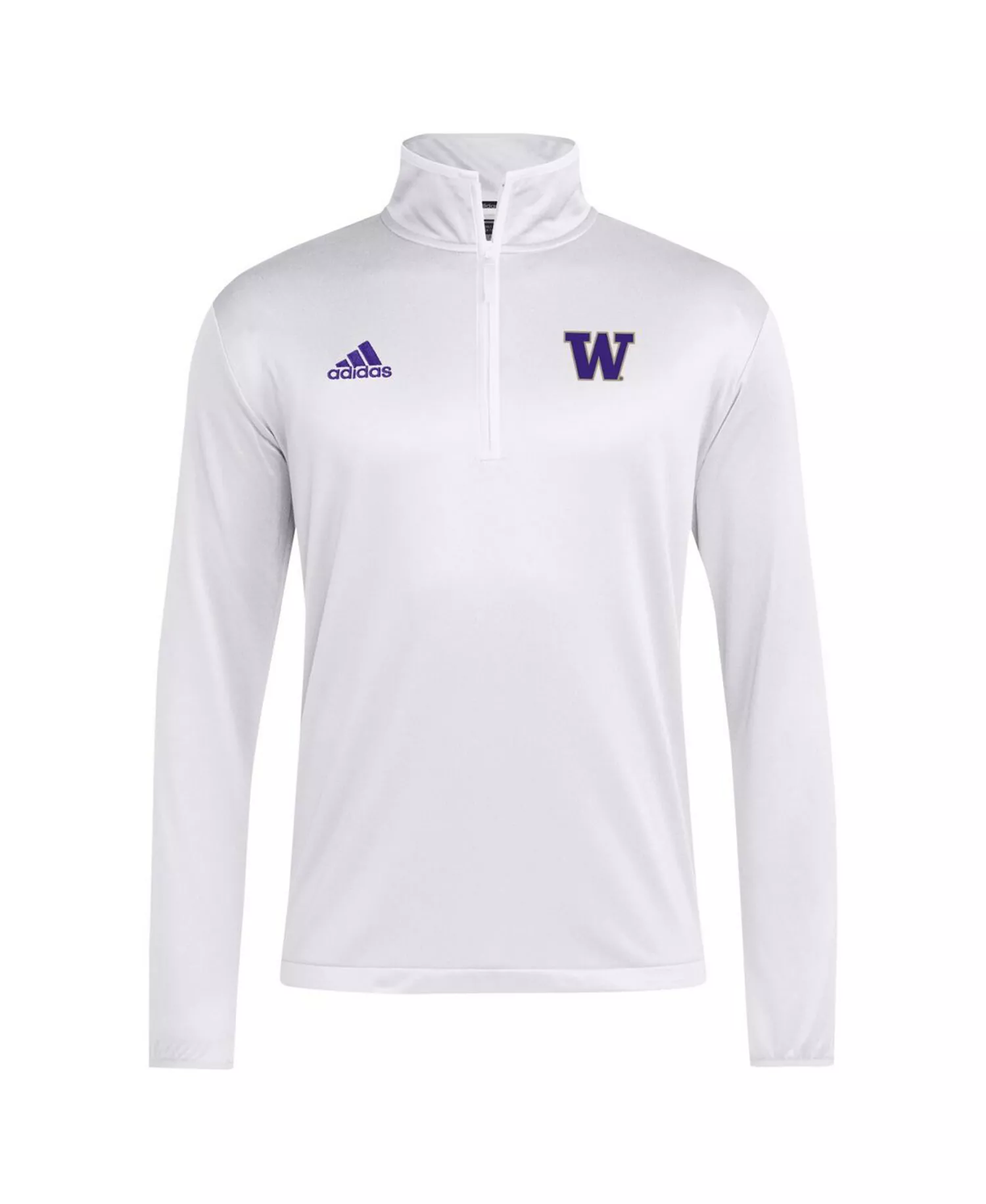 Men's White Washington Huskies 2024 Coaches Sideline Quarter-Zip T-Shirt - White - 2XL