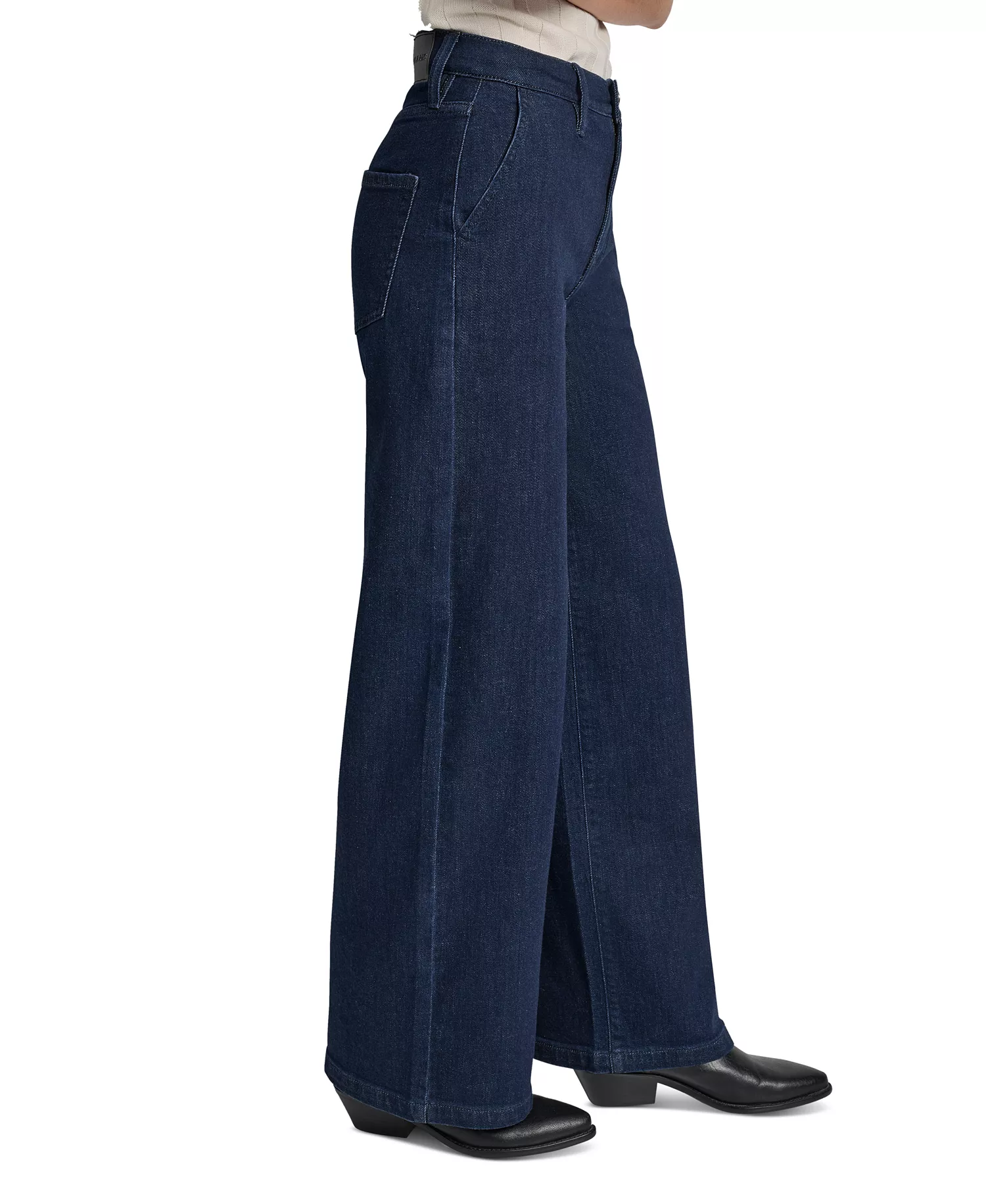 Petite High-Rise Tailored Trouser Jeans - Lexington - 27P