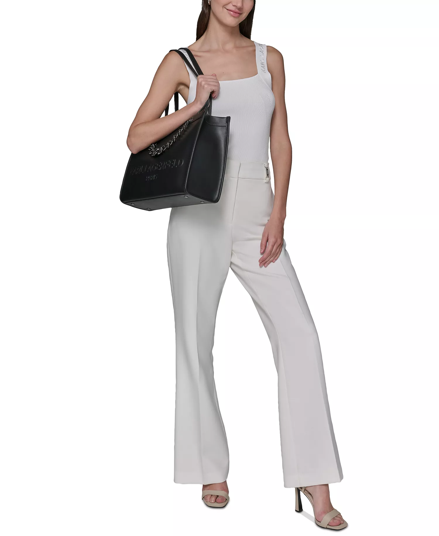 Savoie Large Leather Tote Bag - Black - NO SIZE