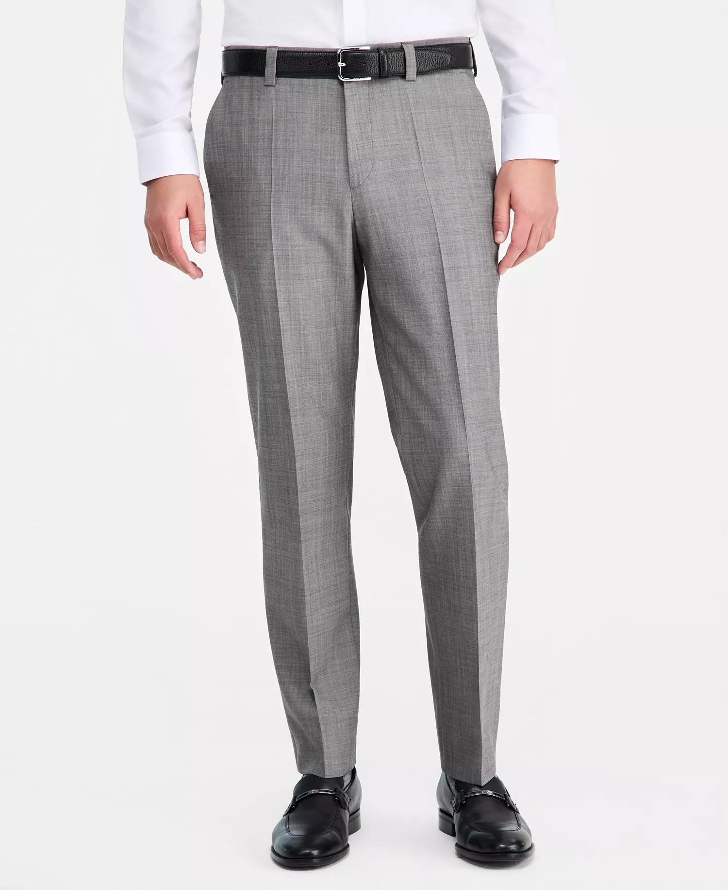 Men's Modern-Fit Suit Separate Trousers - Dark Grey - 30x30