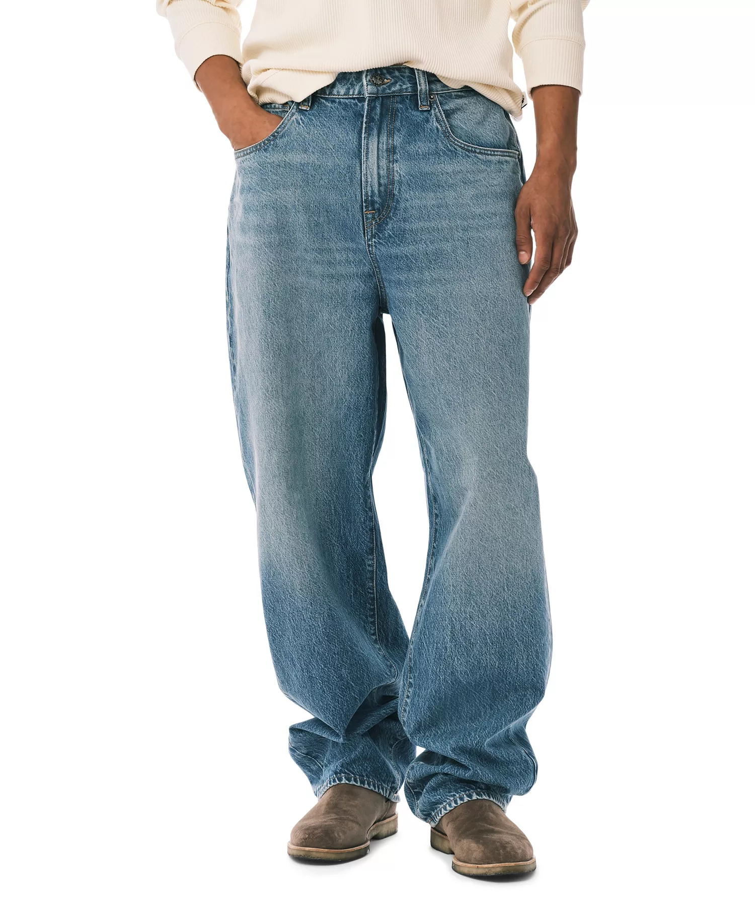 Men's Baggy-Fit Jeans - Indigo - 30x30