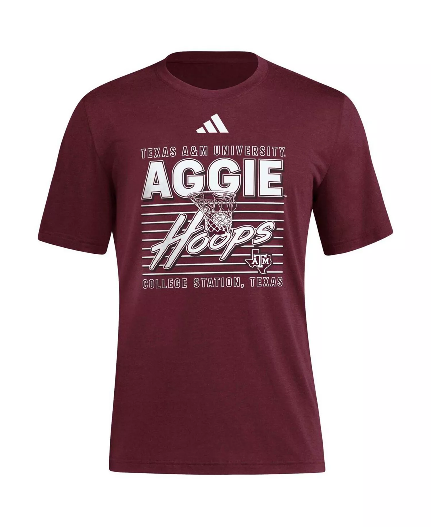 Men's Maroon Texas A&M Aggies Locker Swish Tri-Blend T-Shirt - Maroon - XL