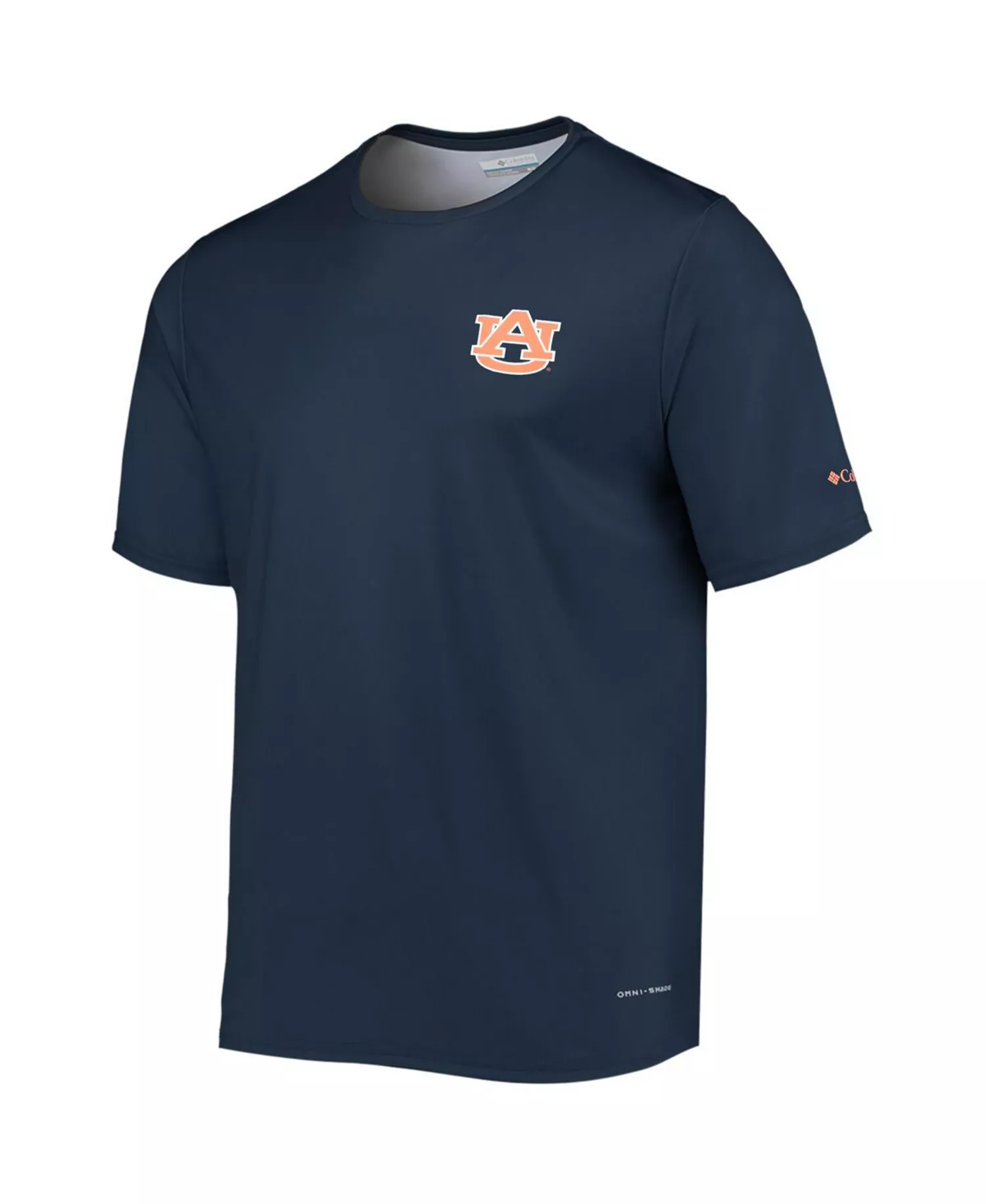 Men's Navy Auburn Tigers Terminal Tackle Omni-Shade T-shirt - Navy - L
