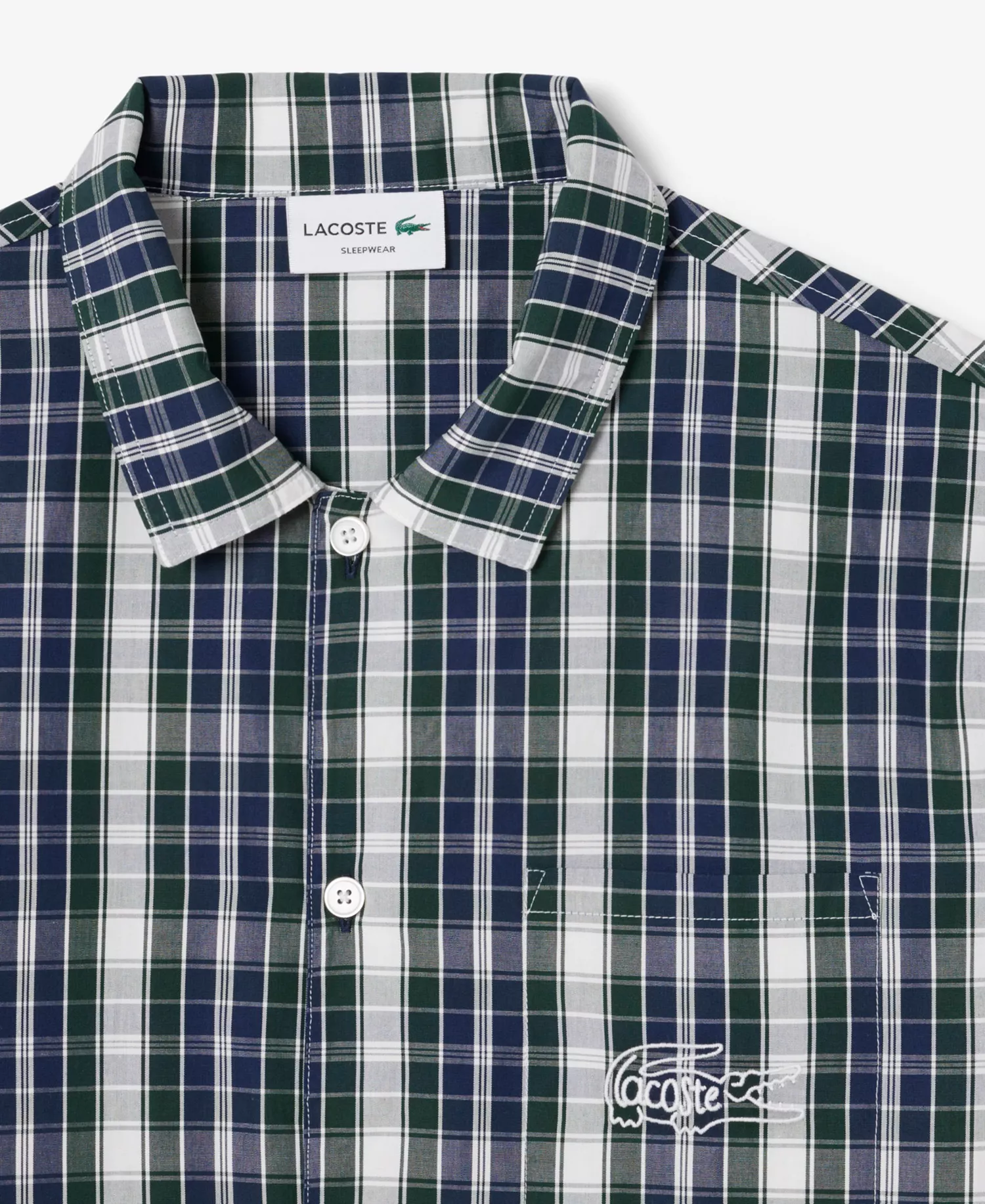 Men's Woven Pajama Set - Sinople/Navy Blue/Flour - S