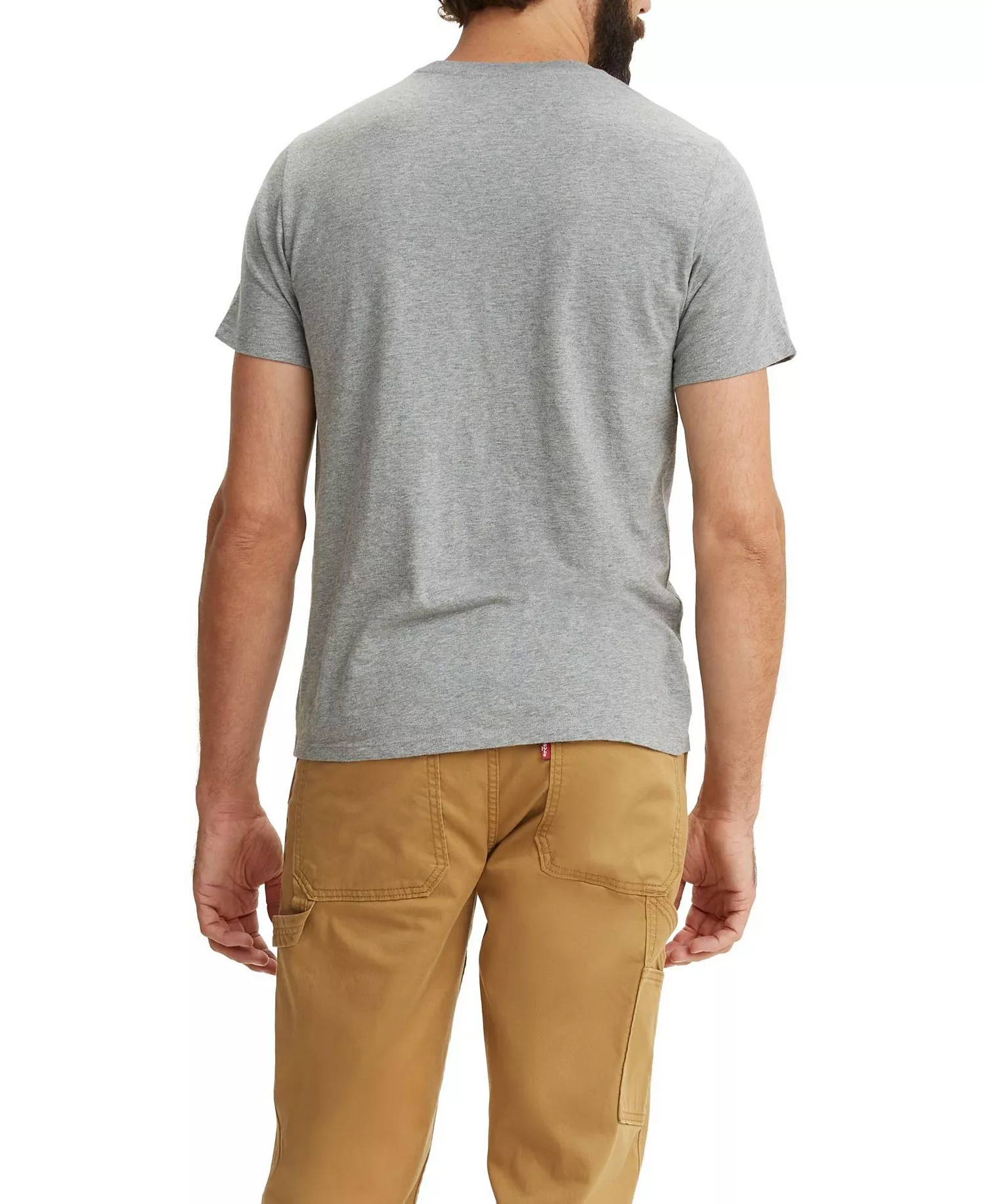 Men's Classic Pocket Short-Sleeve Crewneck T-shirt - Chisel Gray Heather - 2XL