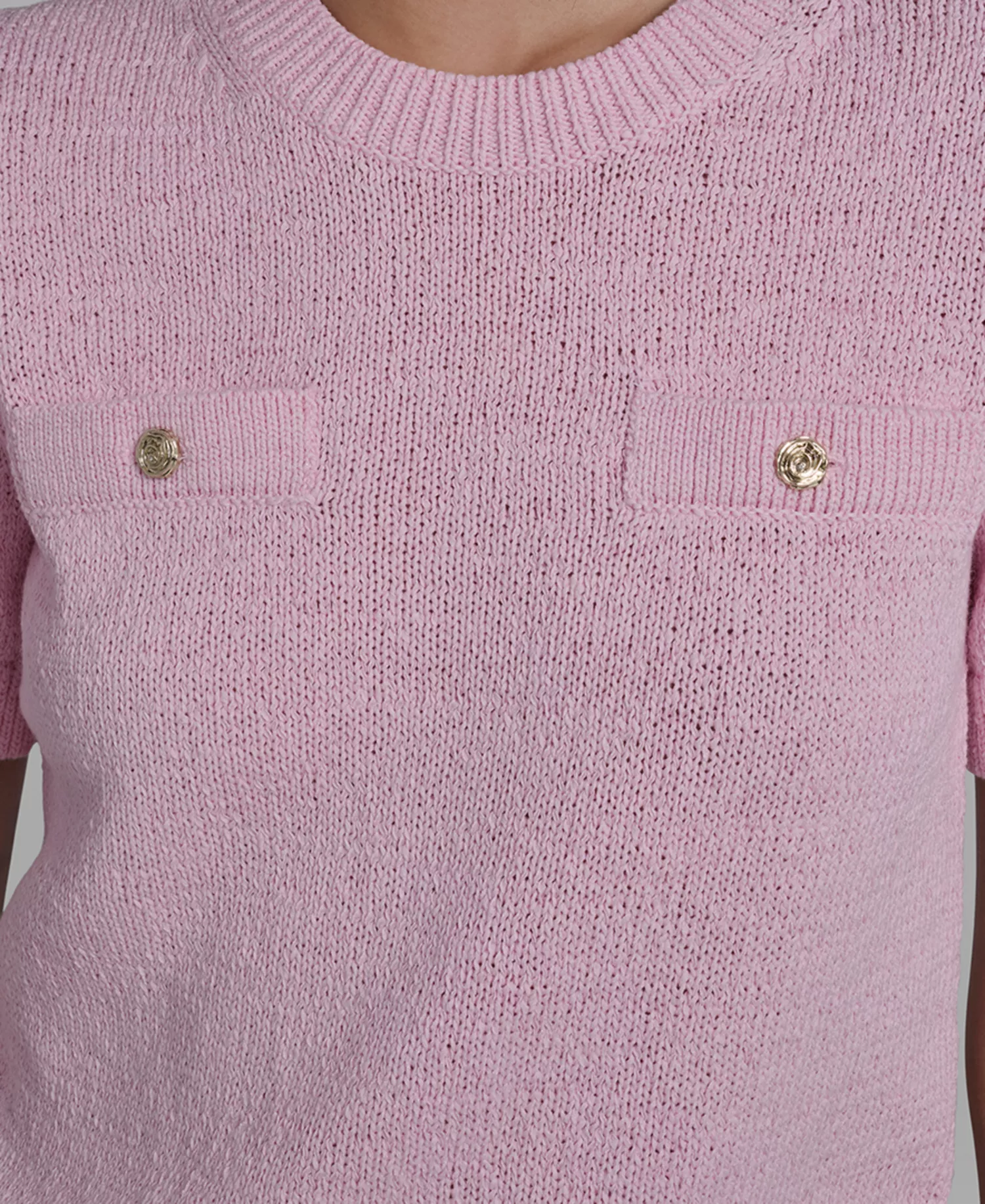 Petite Crewneck Sweater - Ballet Slipper - P/L