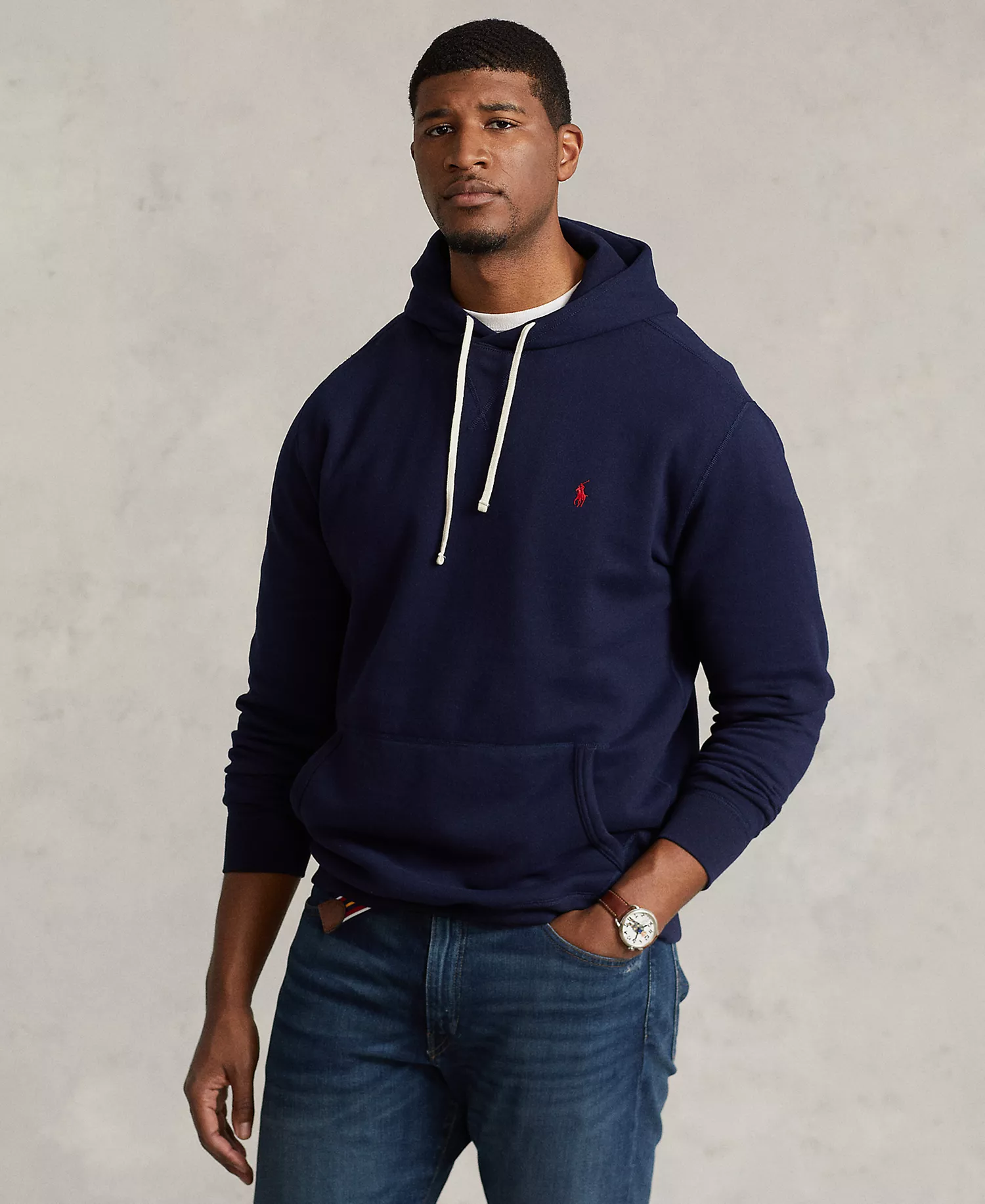 Men's Big & Tall The RL Fleece Hoodie - Cruise Navy - 2LT