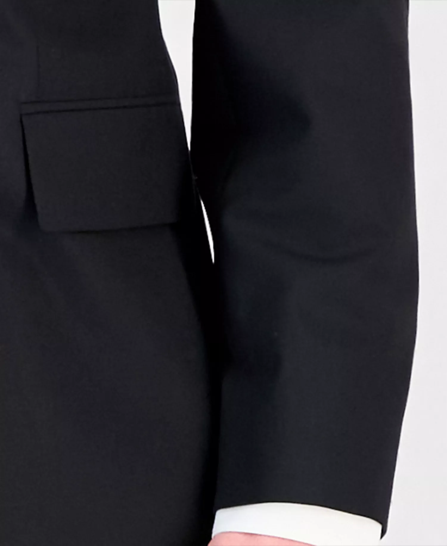 Men's Modern-Fit Wool Blend Nested Suit - Black - 36R