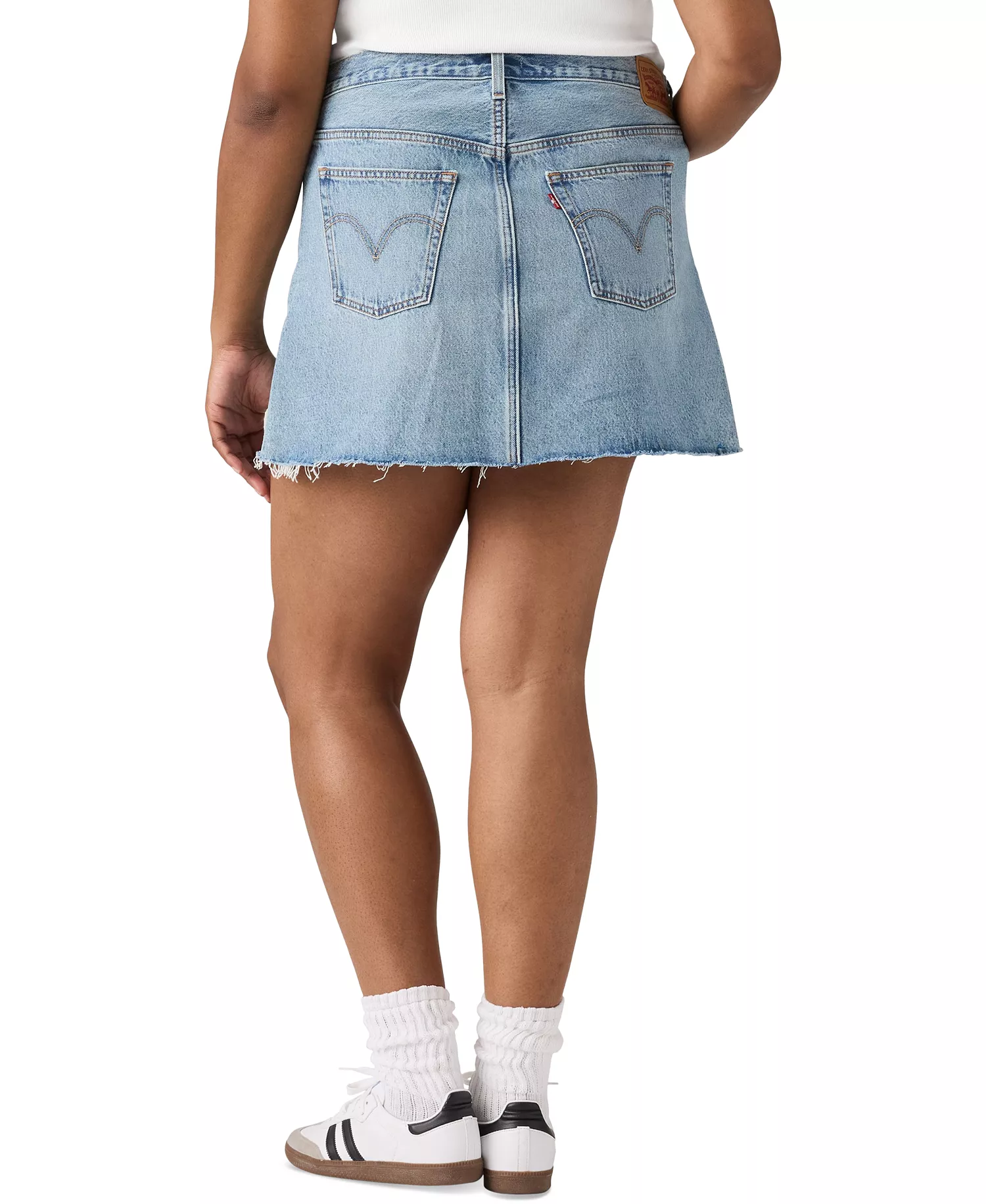 Plus Size Cotton Iconic 501® Mid-Rise Denim Skirt - Woven Minutes Plus - 16W