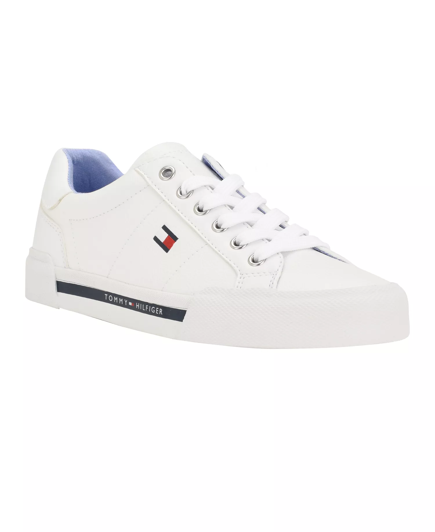 Lestiel Lace-Up Faux Leather Casual Sneakers - White - 10M