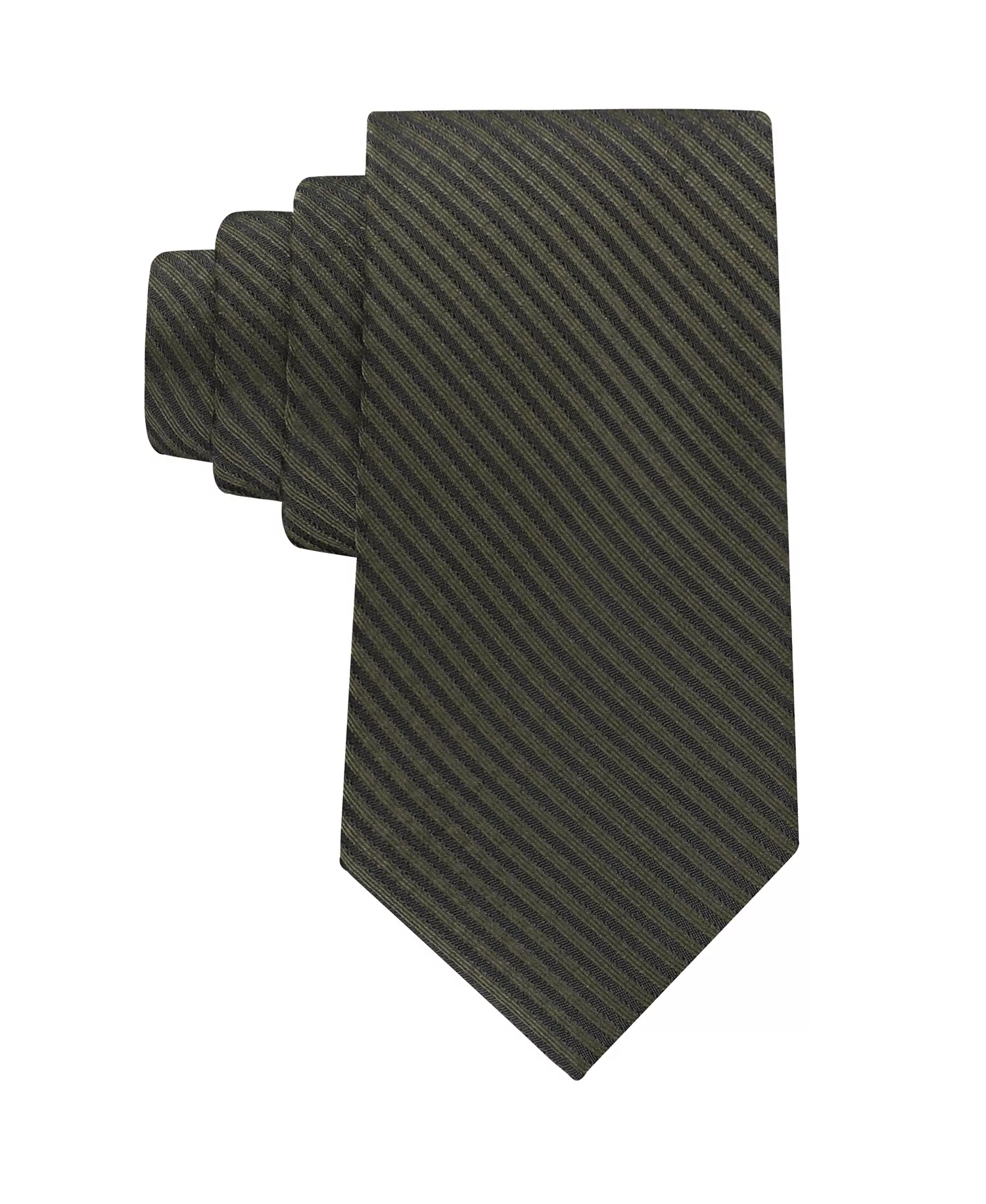 Men's Iris Stripe Pattern Tie - Black - ONE SIZE