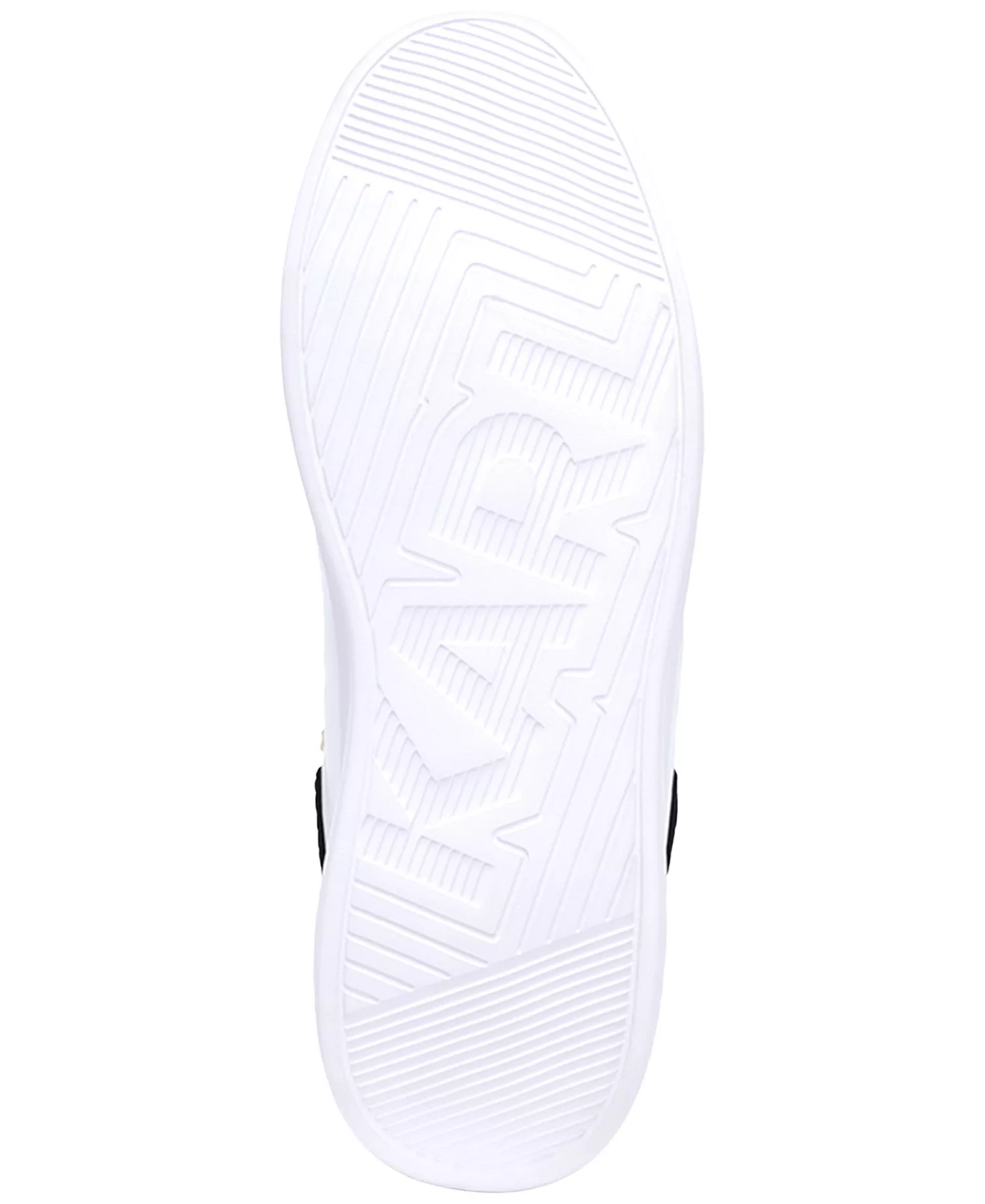 Men's Round Toe Leather Sneakers - White - 10M