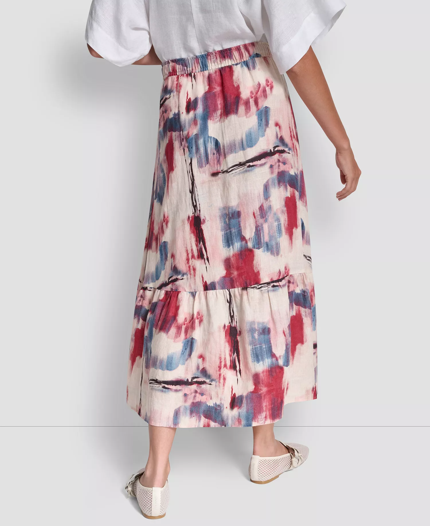 Women's Printed A-Line Pull-On Skirt - Urban Bloom - L