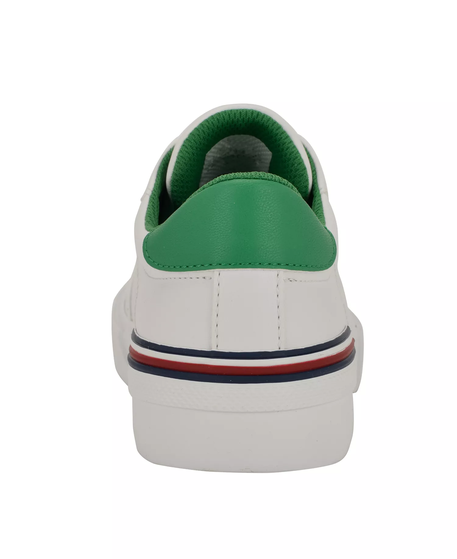 Women's Keziah Signature Stripe Lace-Up Sneakers - White/Green - 9.5M