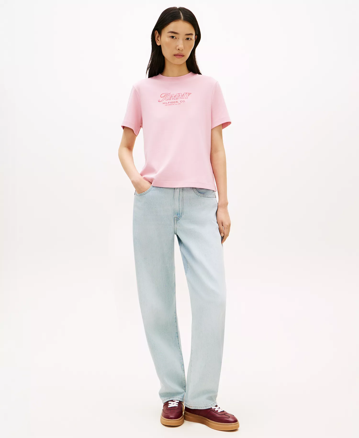 Women's LA Graphic T-Shirt - Bonita Pink - L
