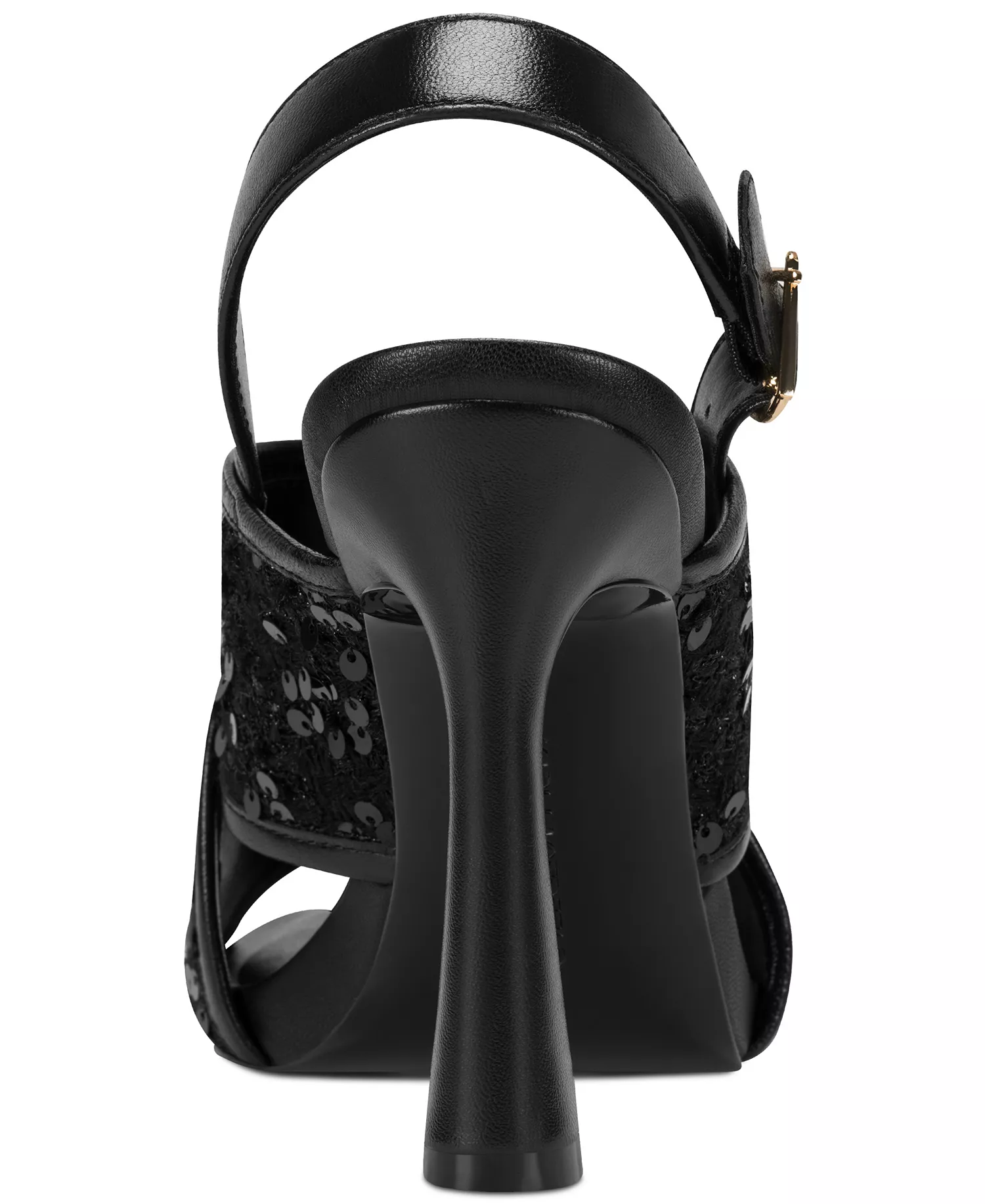 Colbie Crossband Sequin Dress Sandals - Black - 10