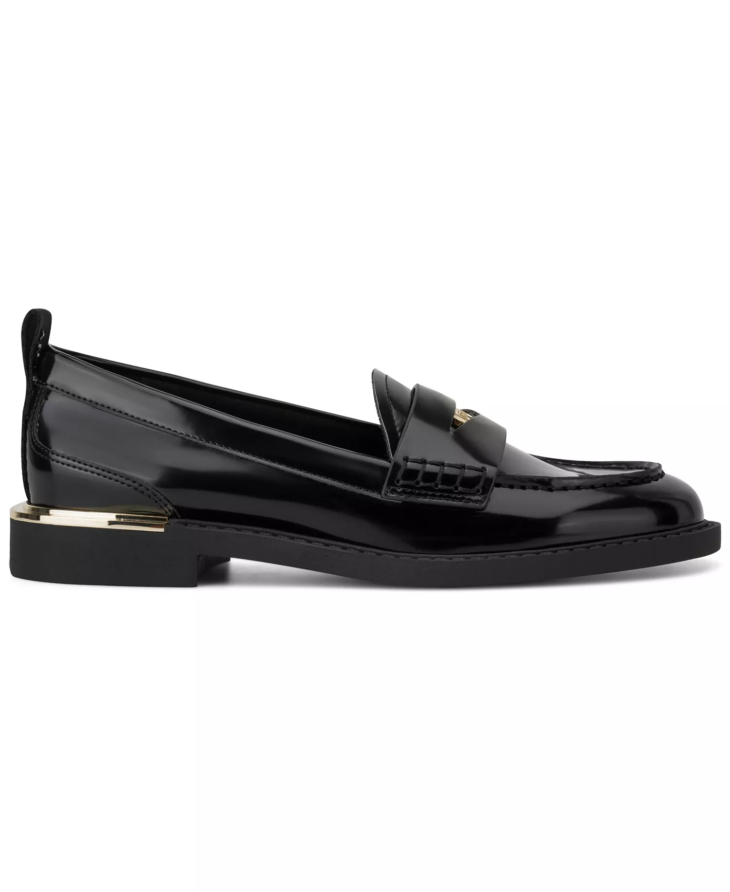 Women's Raeya Moc Toe Penny Loafers - Black - 5.5M